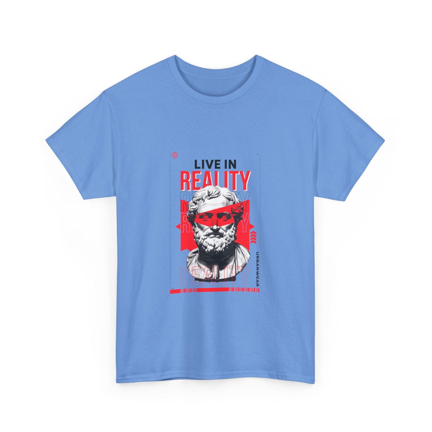 Live in Reality Unisex Heavy Cotton Tee - Bold Graphic Tee for Creative Souls