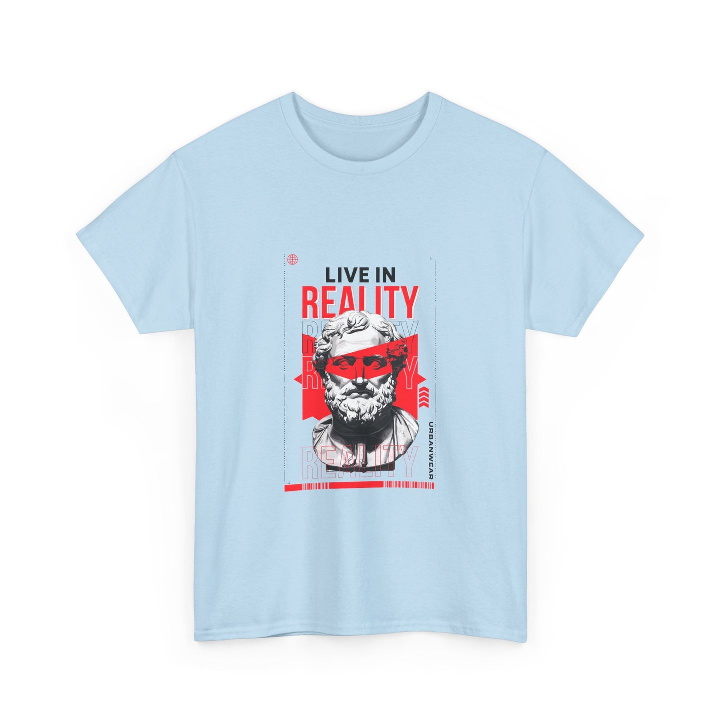 Live in Reality Unisex Heavy Cotton Tee - Bold Graphic Tee for Creative Souls