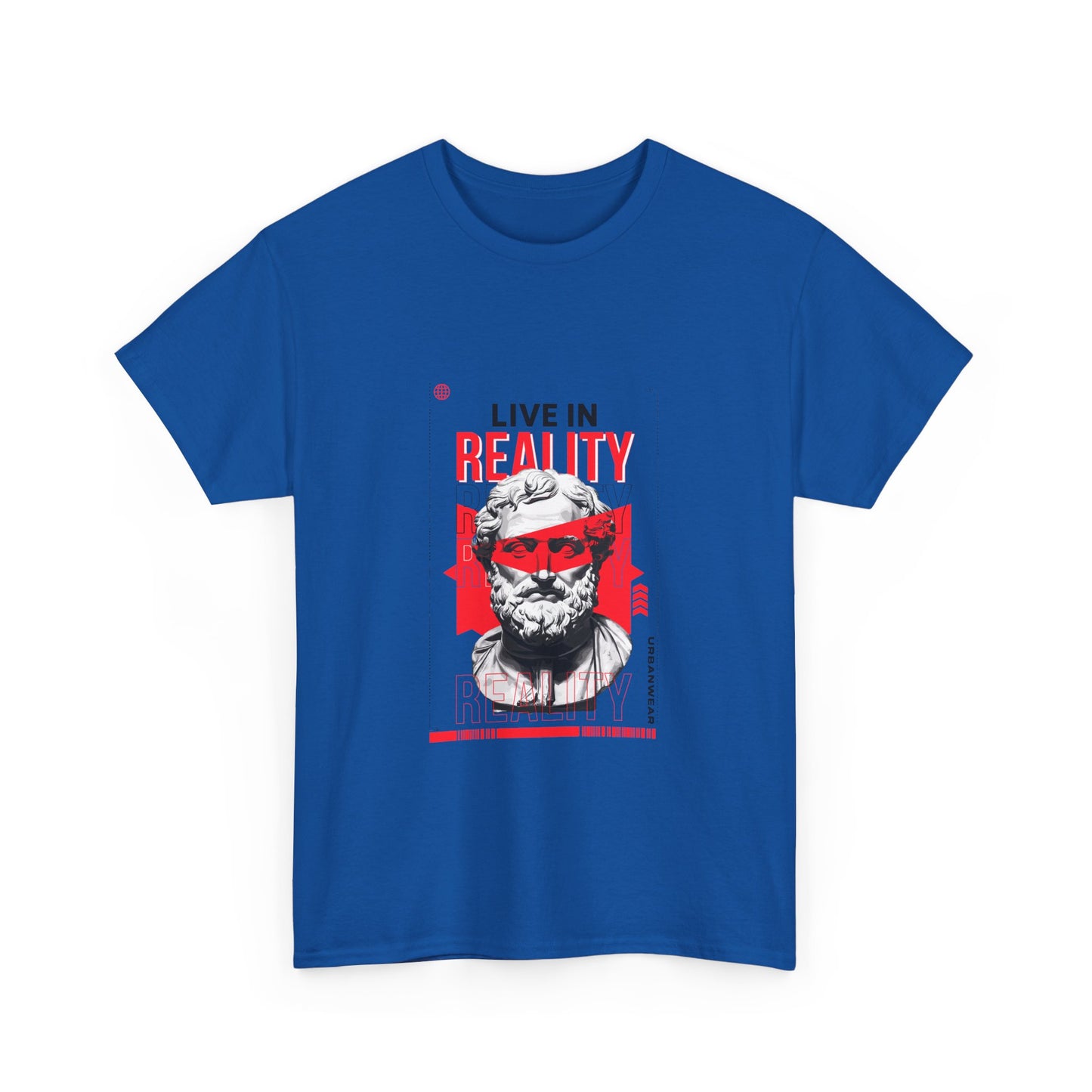 Live in Reality Unisex Heavy Cotton Tee - Bold Graphic Tee for Creative Souls