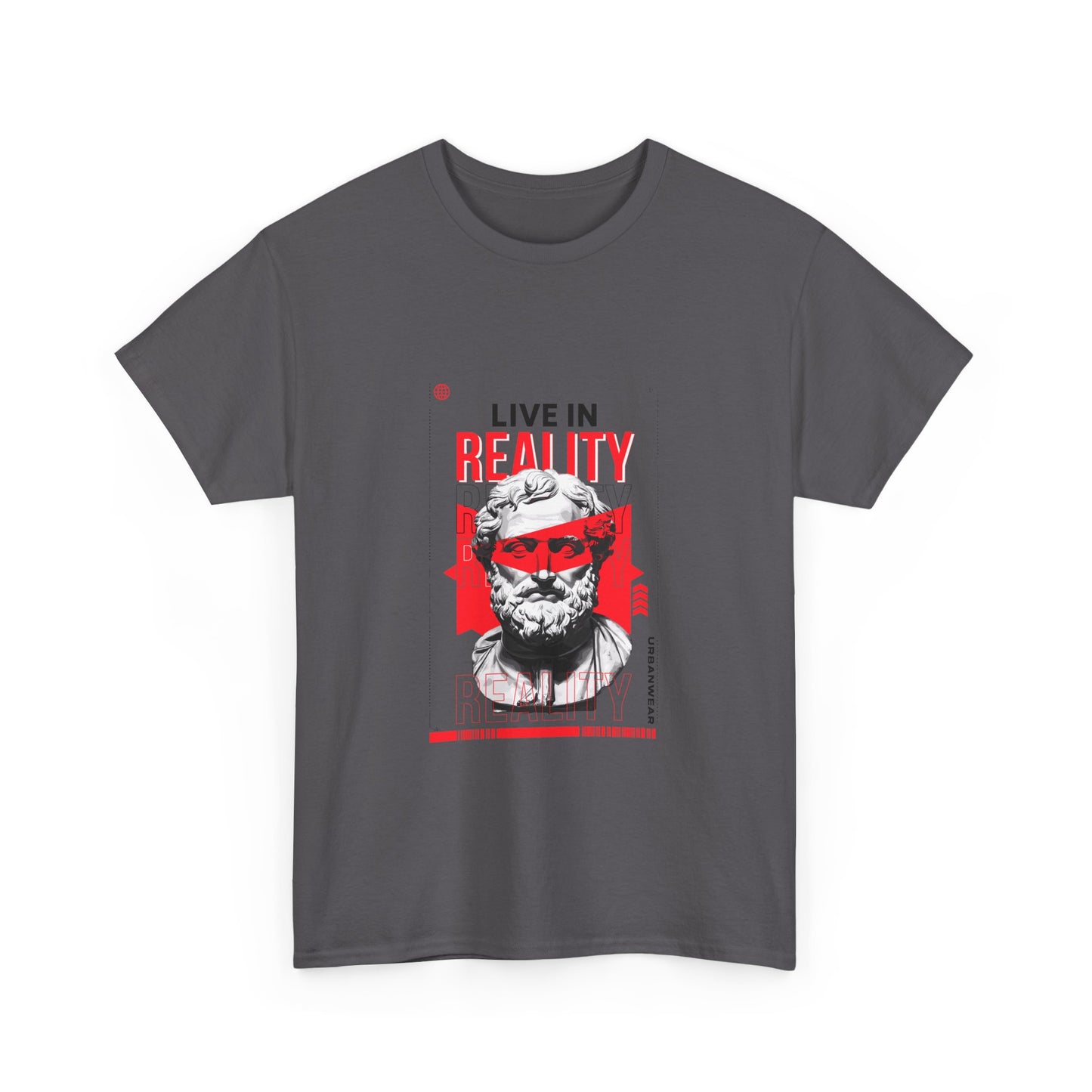 Live in Reality Unisex Heavy Cotton Tee - Bold Graphic Tee for Creative Souls