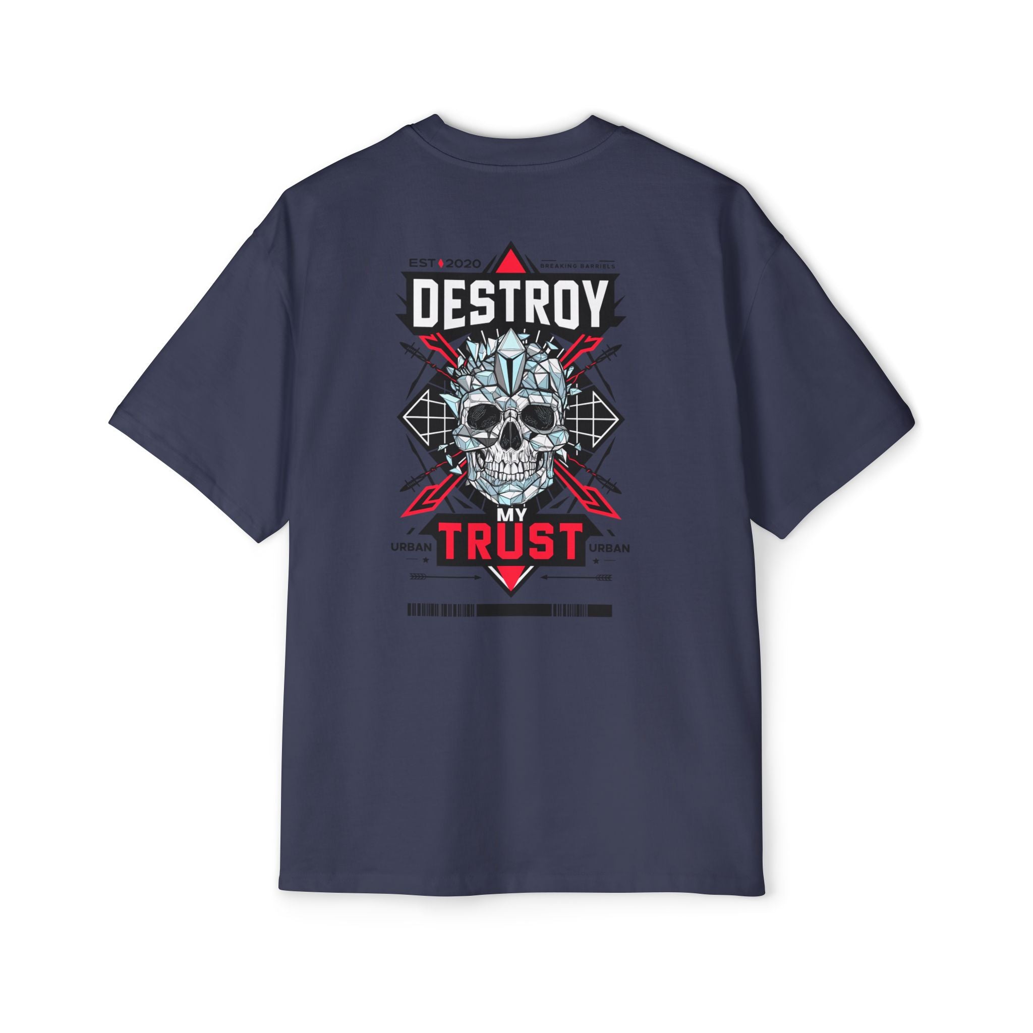 Urban Graphic Tee - "DESTROY MY TRUST" Skull Design