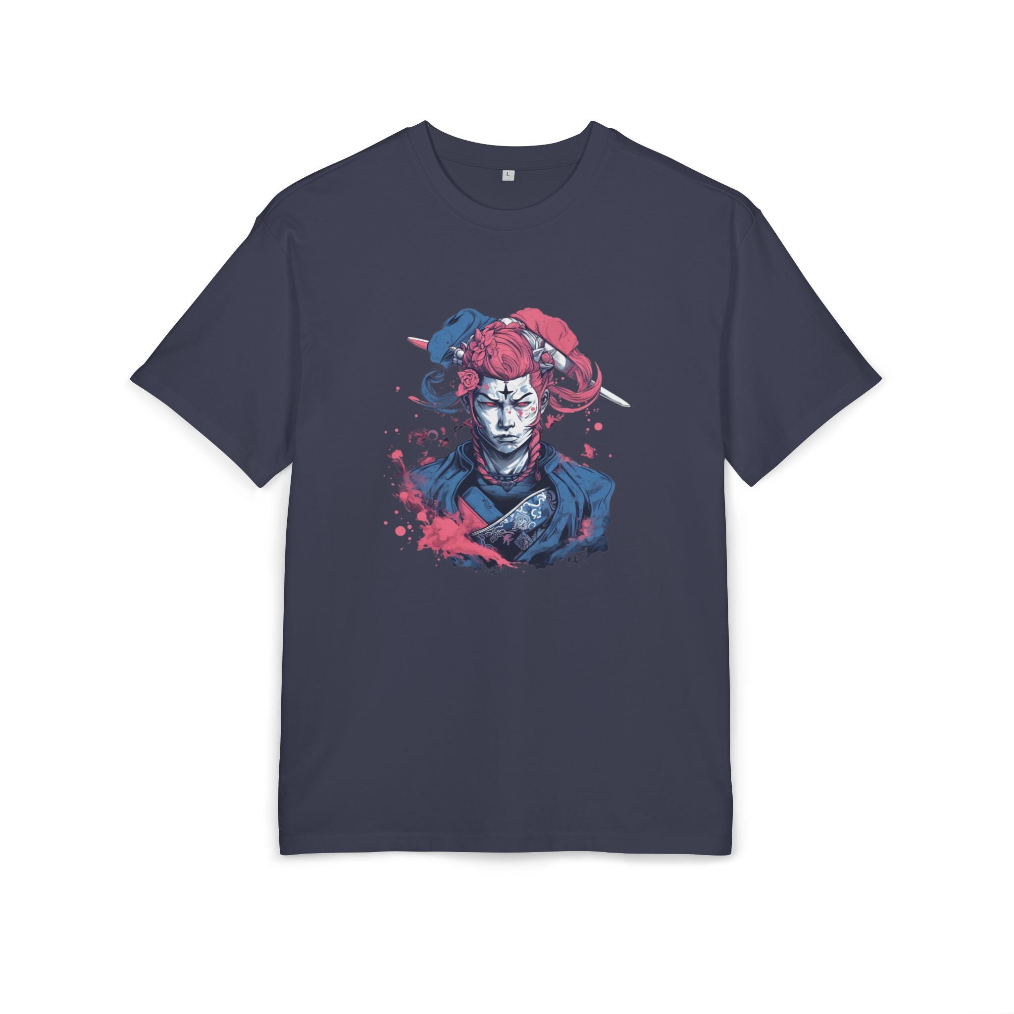 Artistic Samurai Oversize Tee - Unique Graphic T-Shirt for Anime & Manga Fans