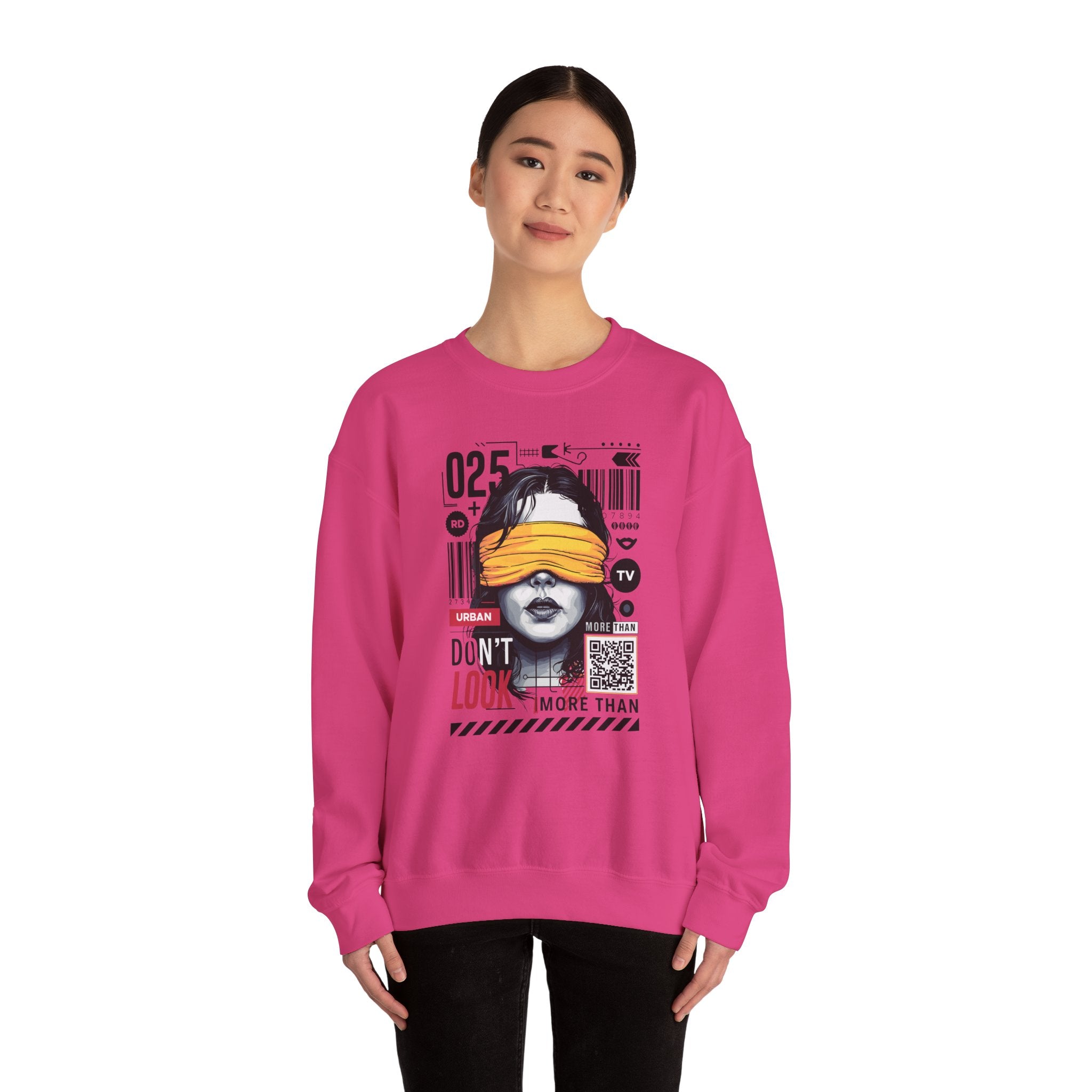 Urban Don’t Look Crewneck Sweatshirt - Unisex Heavy Blend™