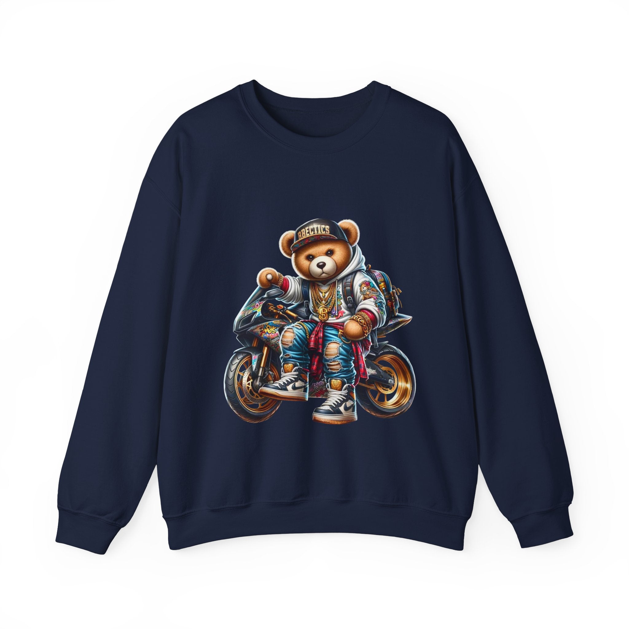 Gangsta Biker Teddy Bear Unisex Sweatshirt
