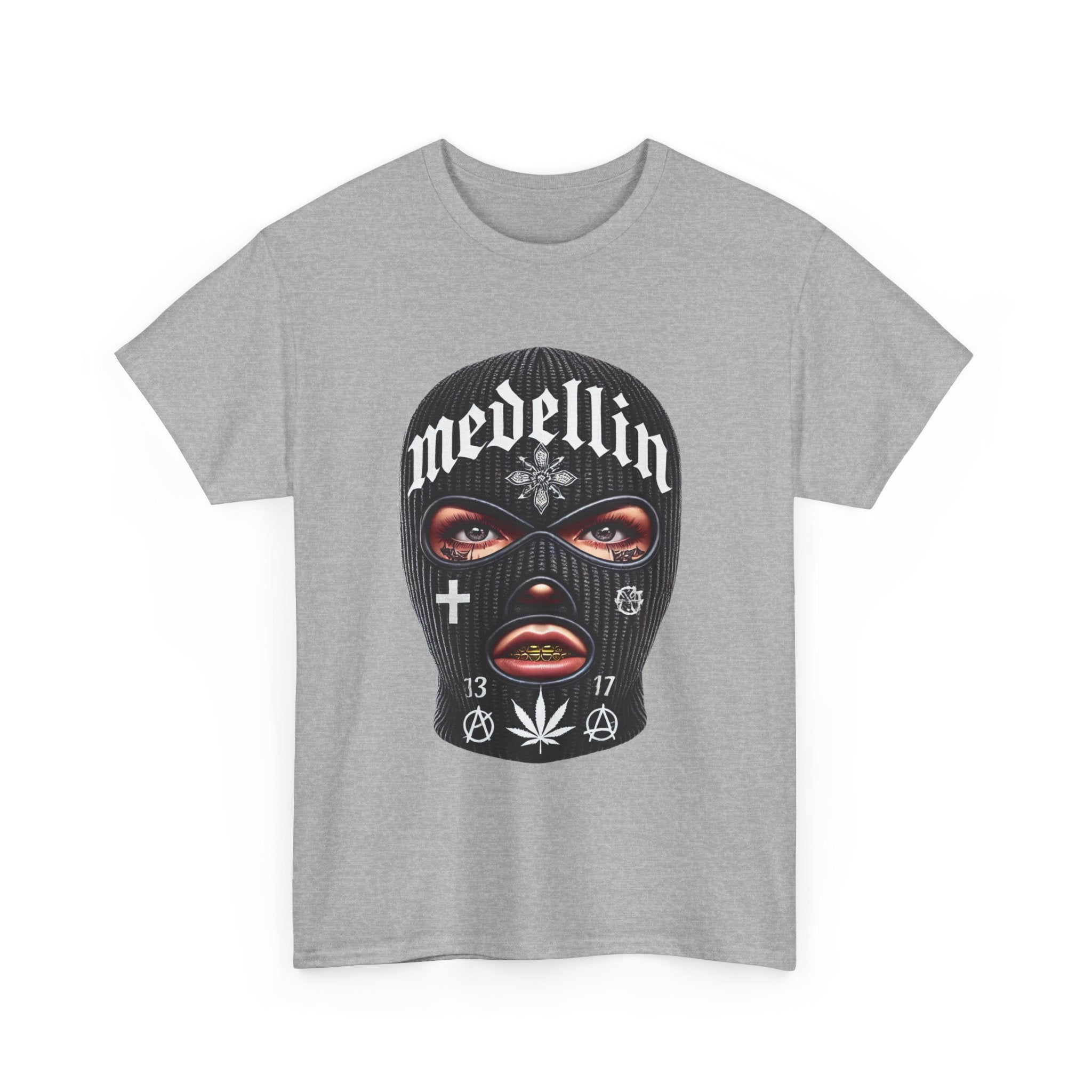 Anarchy Ski Mask Girl Unisex Heavy Cotton Tee