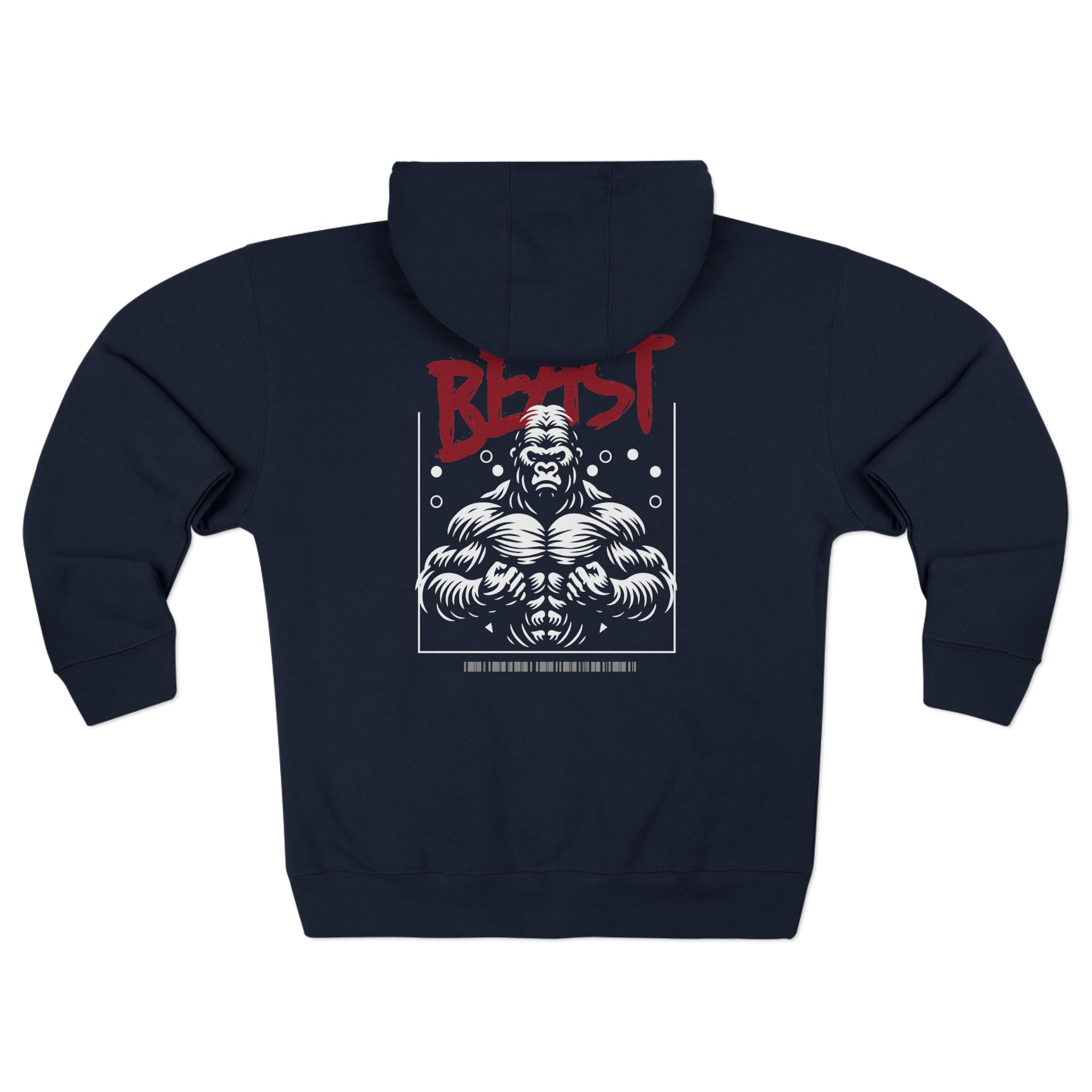 Beast Unisex Zip Hoodie - Perfect for Gym Enthusiasts and Casual Wear