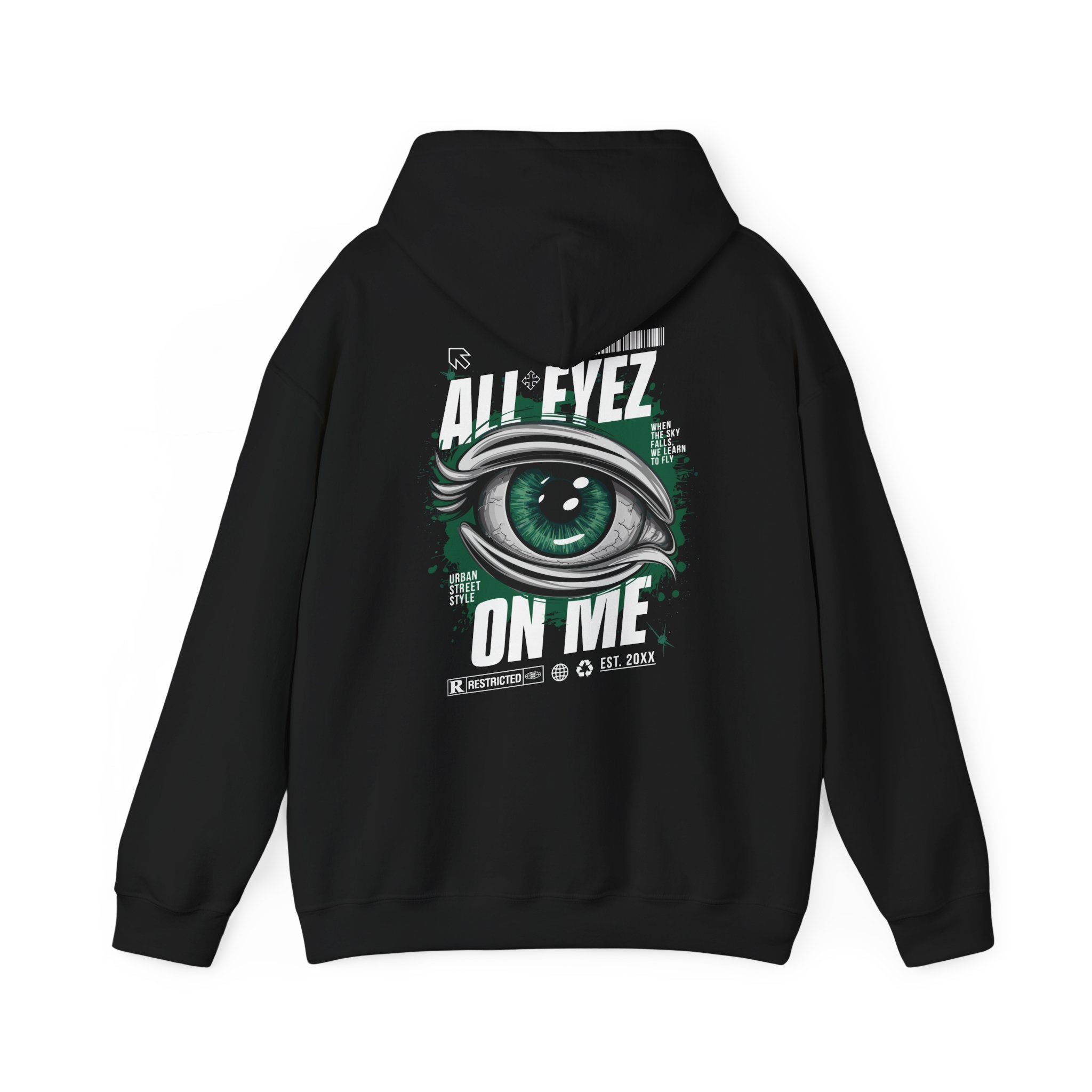 All Eyez On Me Unisex Heavy Blend Hoodie - Urban Streetwear Sweatshirt
