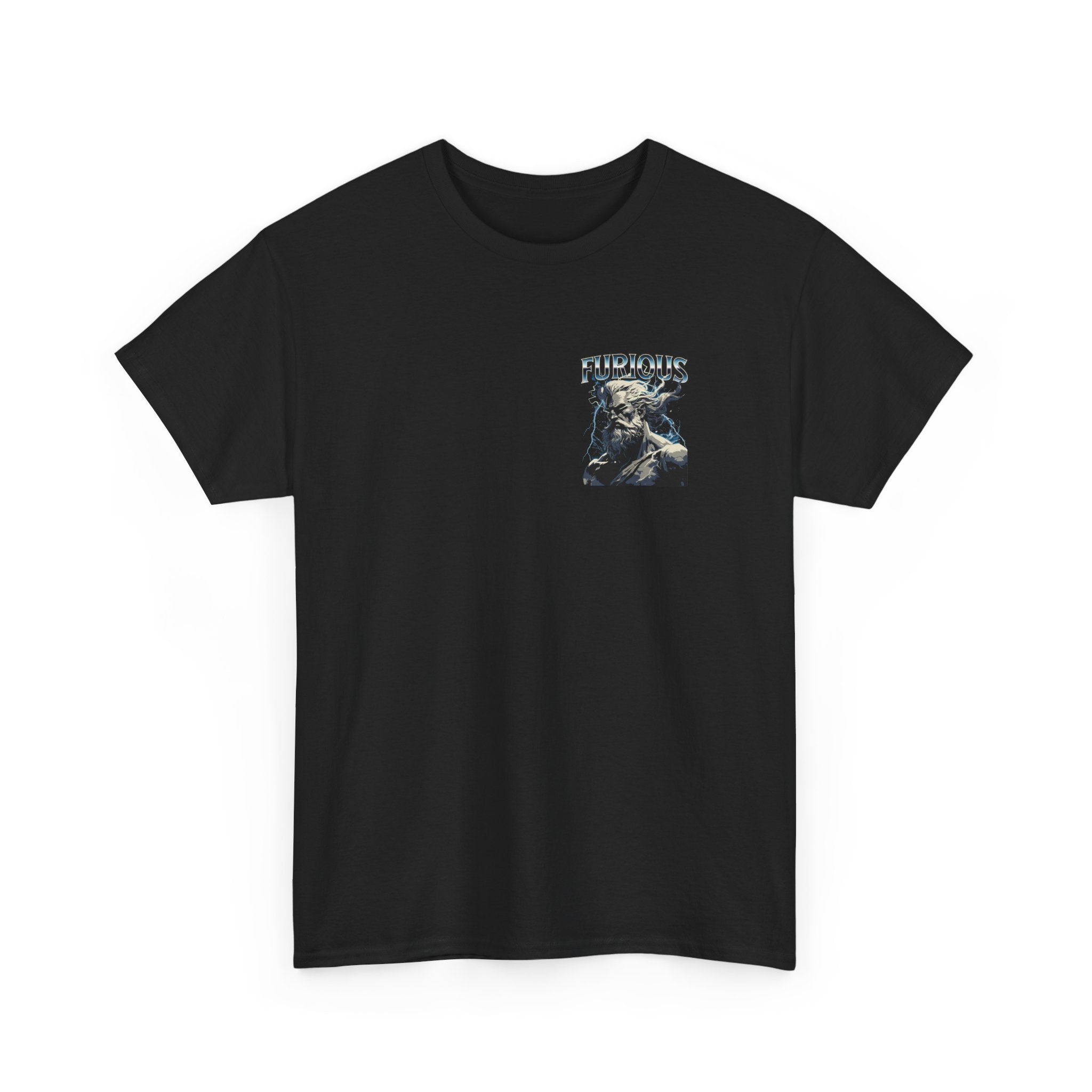 Furious God Unisex Heavy Cotton Tee - Bold Graphic Design for Casual Wear