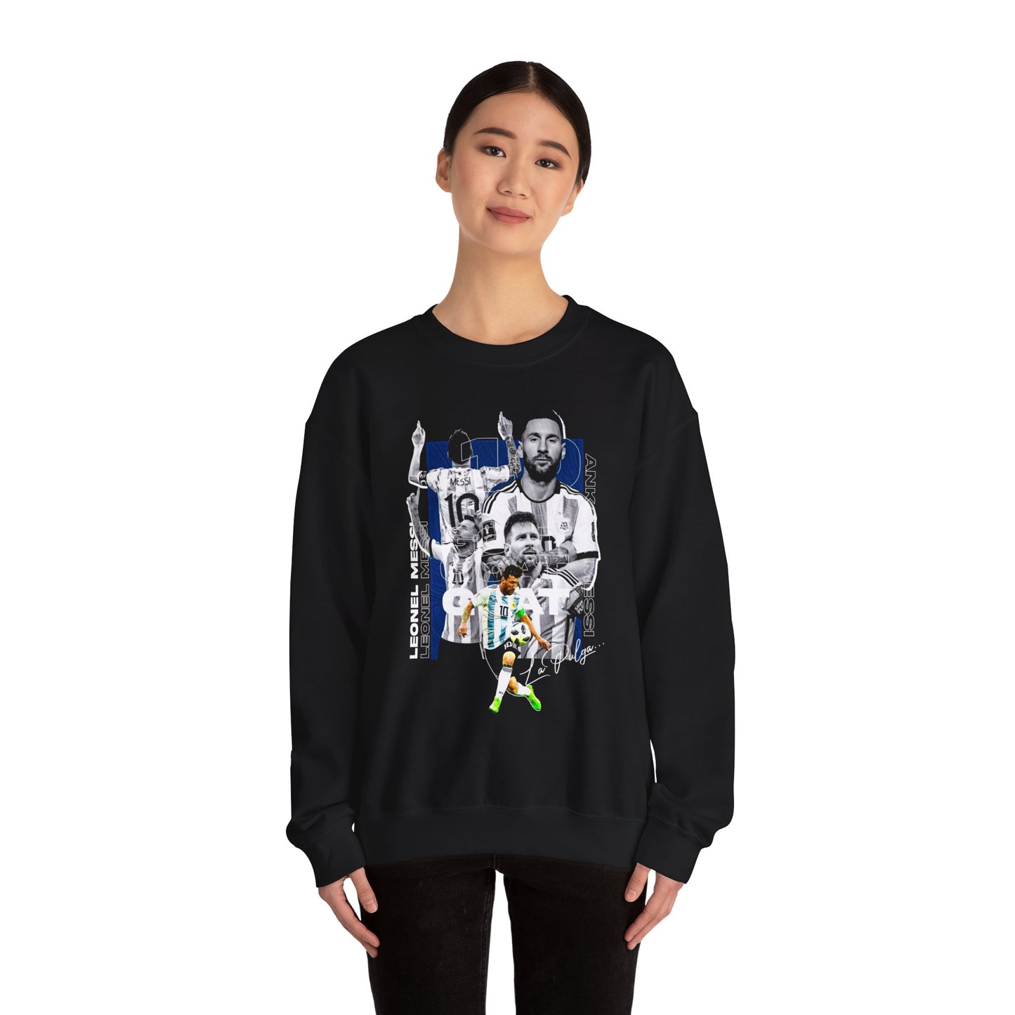 Personalized Soccer Sweatshirt, Unisex Messi Crewneck, Sport Fan Apparel, Gift for Soccer Lovers, Comfortable Sportswear