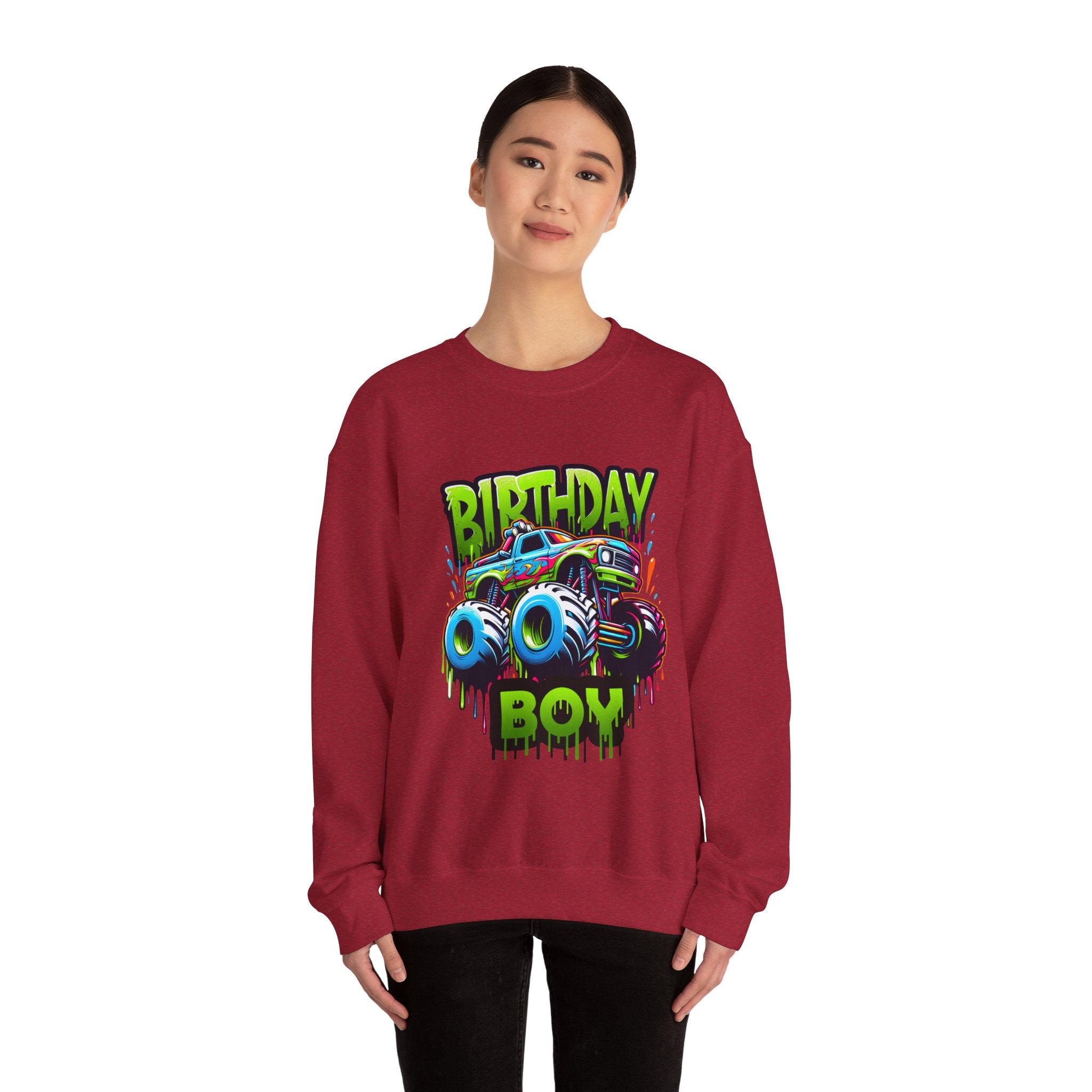 Birthday Boy Monster Truck Unisex Sweatshirt