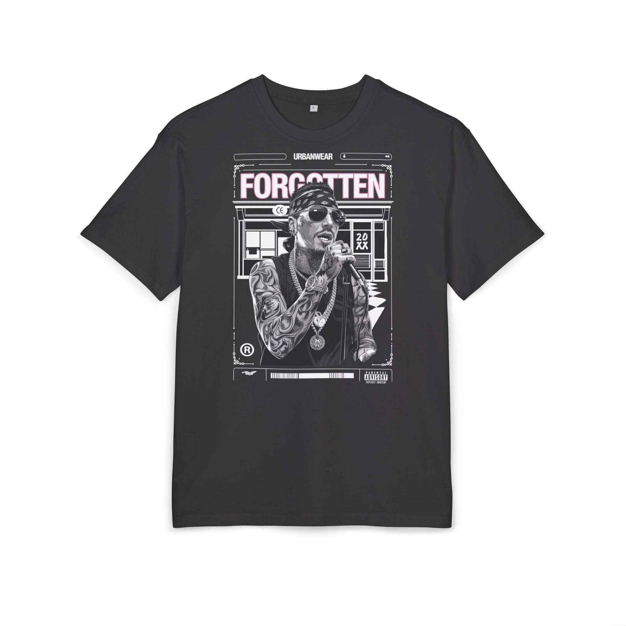 Urban Vibe Oversized Tee - "Forgotten" Graphic Design for Streetwear Enthusiasts