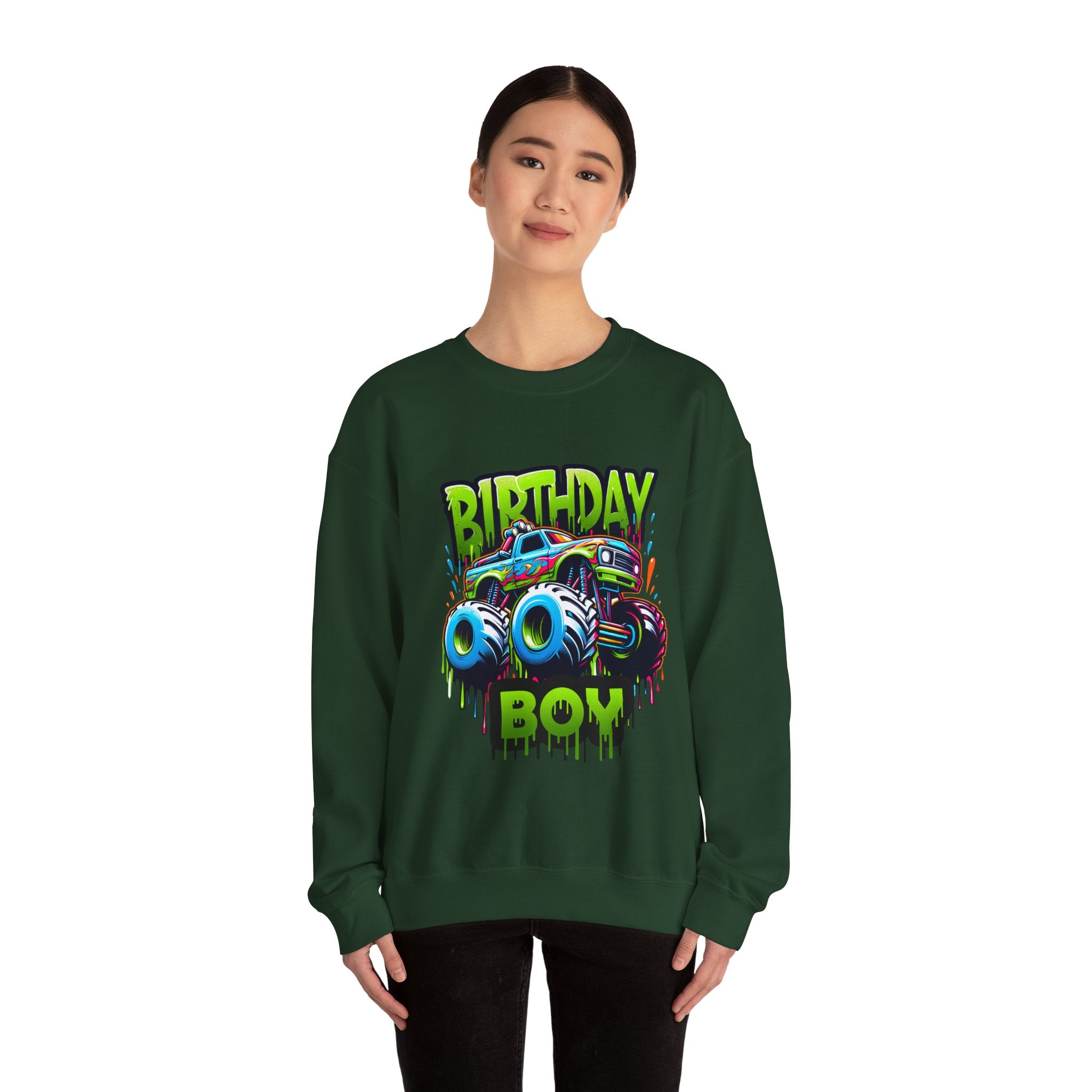 Birthday Boy Monster Truck Unisex Sweatshirt