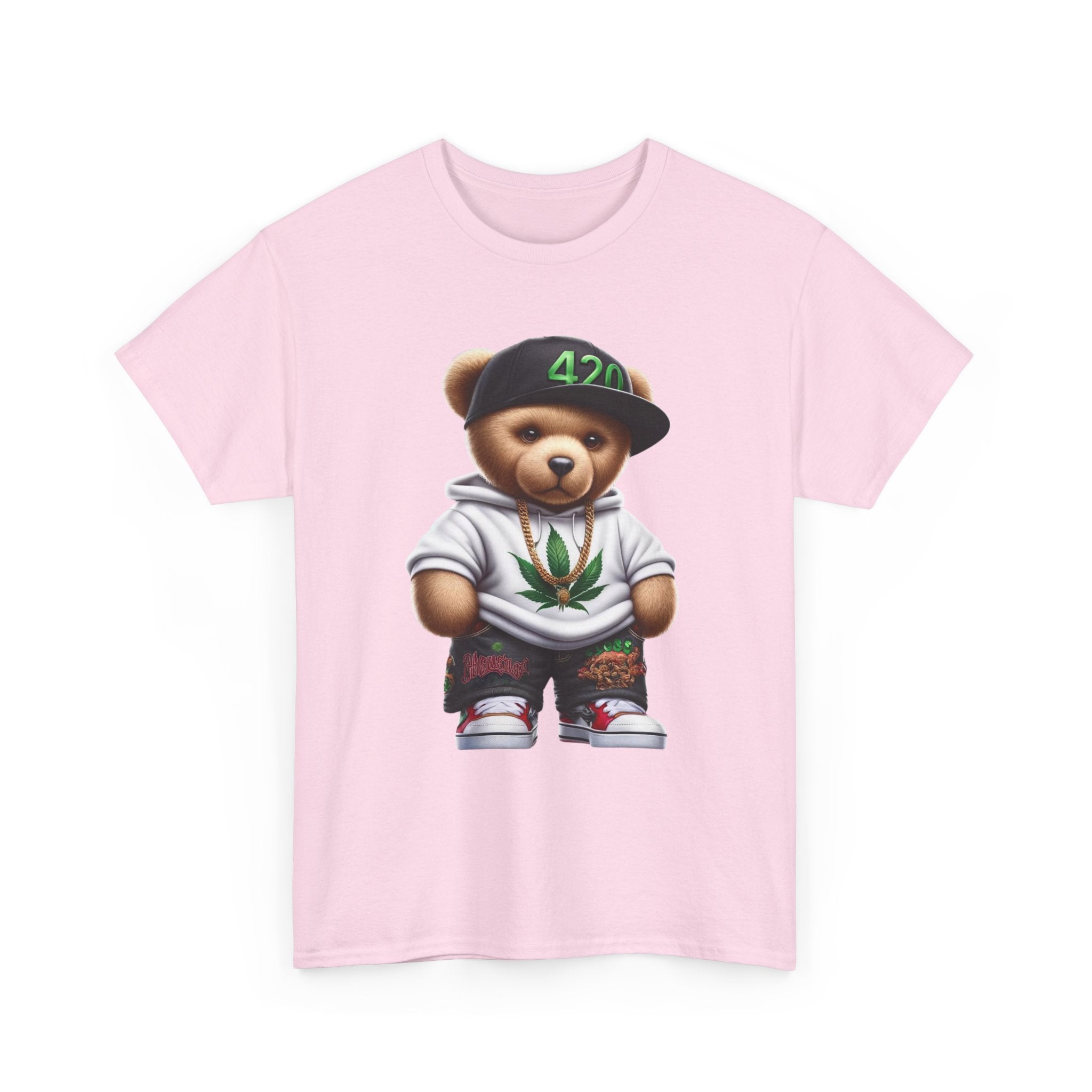 Gangsta Teddy Bear Unisex Heavy Cotton Tee