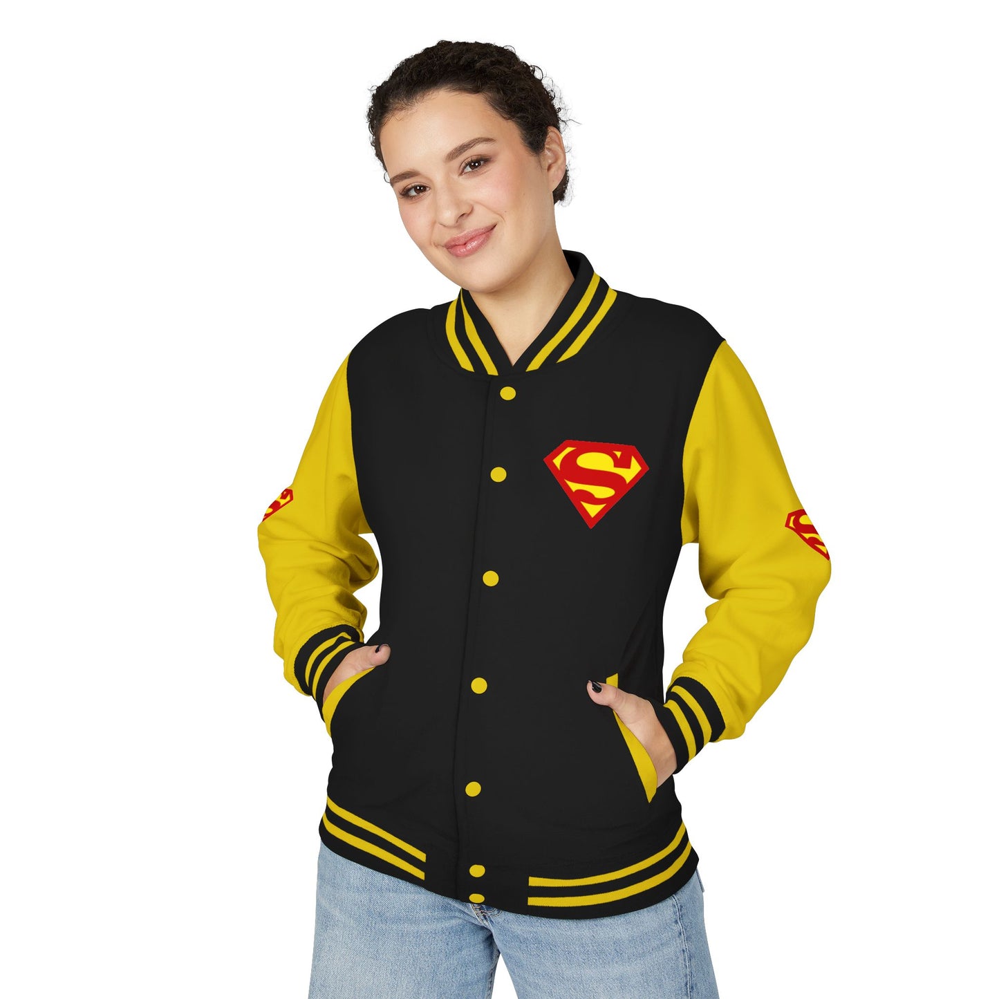 Superman Heavyweight Letterman Jacket for Fans