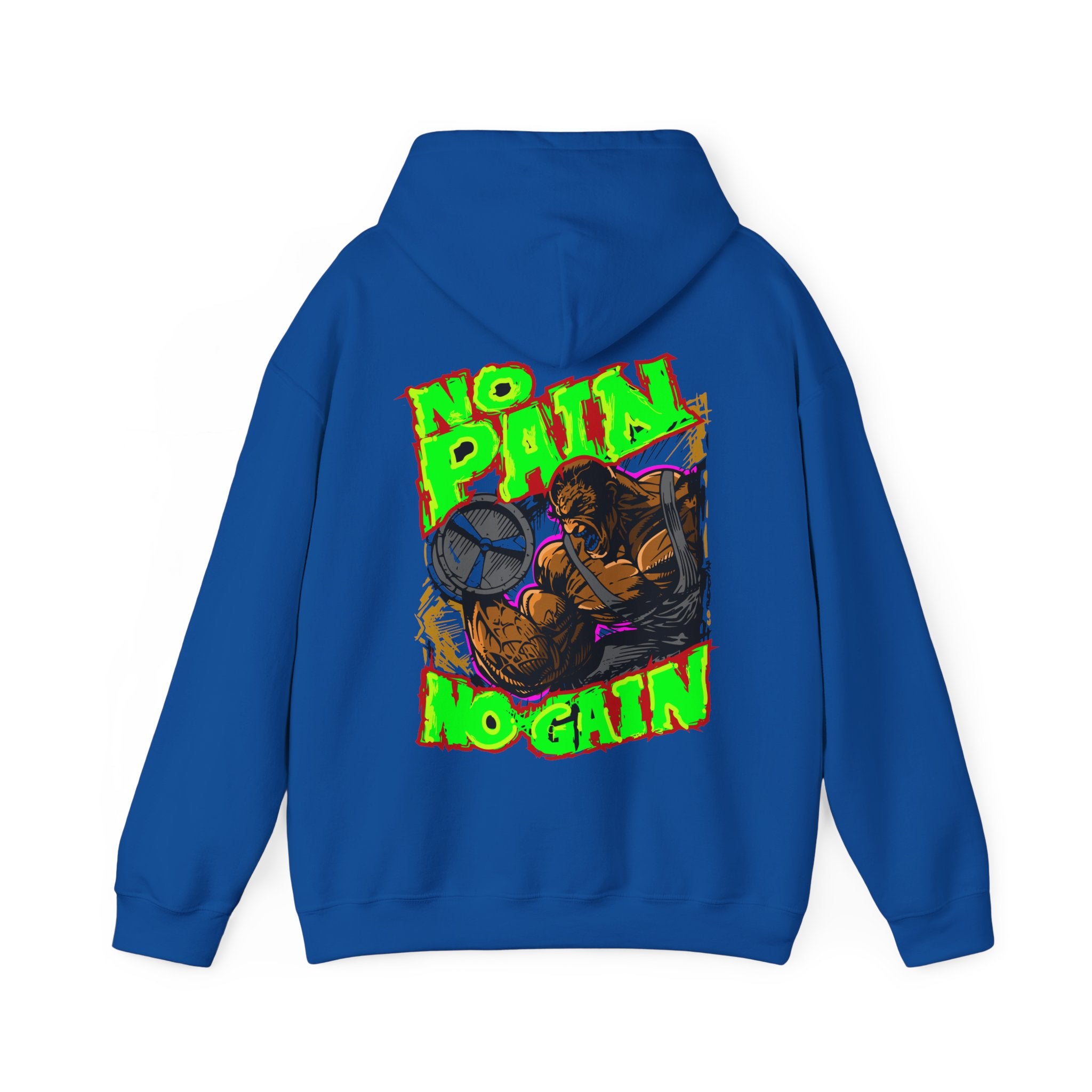 Motivational No Pain No Gain Hoodie for Fitness Enthusiasts