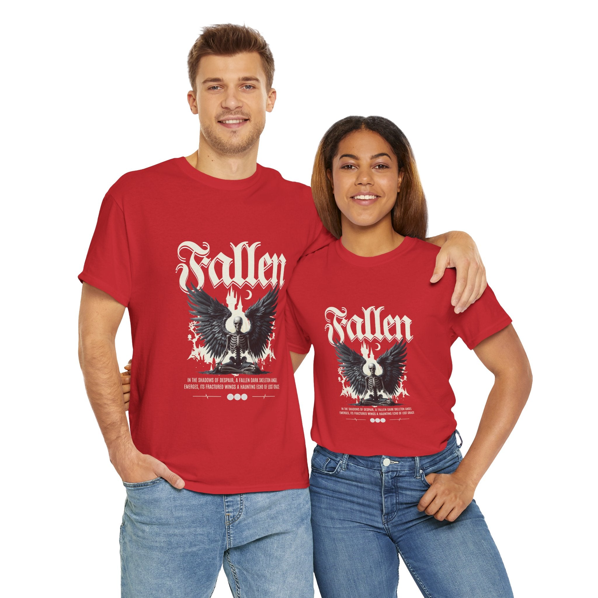Fallen Graphic Unisex Heavy Cotton Tee - Casual Style for Music Lovers.