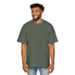 Gothic Guardian Oversized Tee - Edgy Black Graphic T-Shirt for Streetwear.