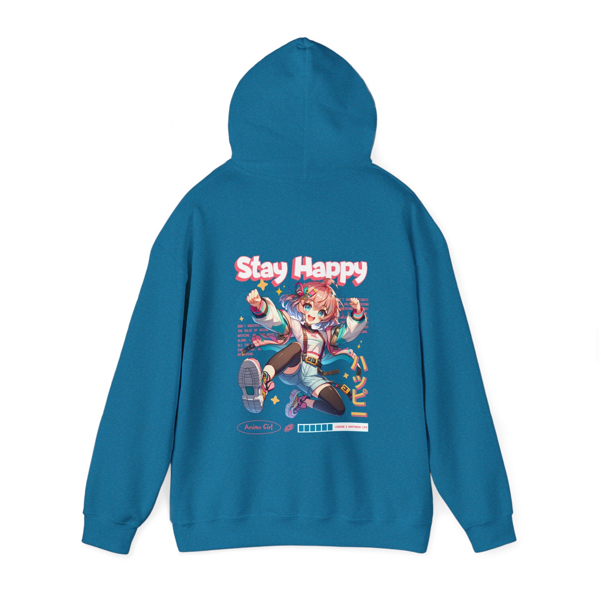 Stay Happy Graphic Hoodie - Unisex Heavy Blend™ Sweatshirt