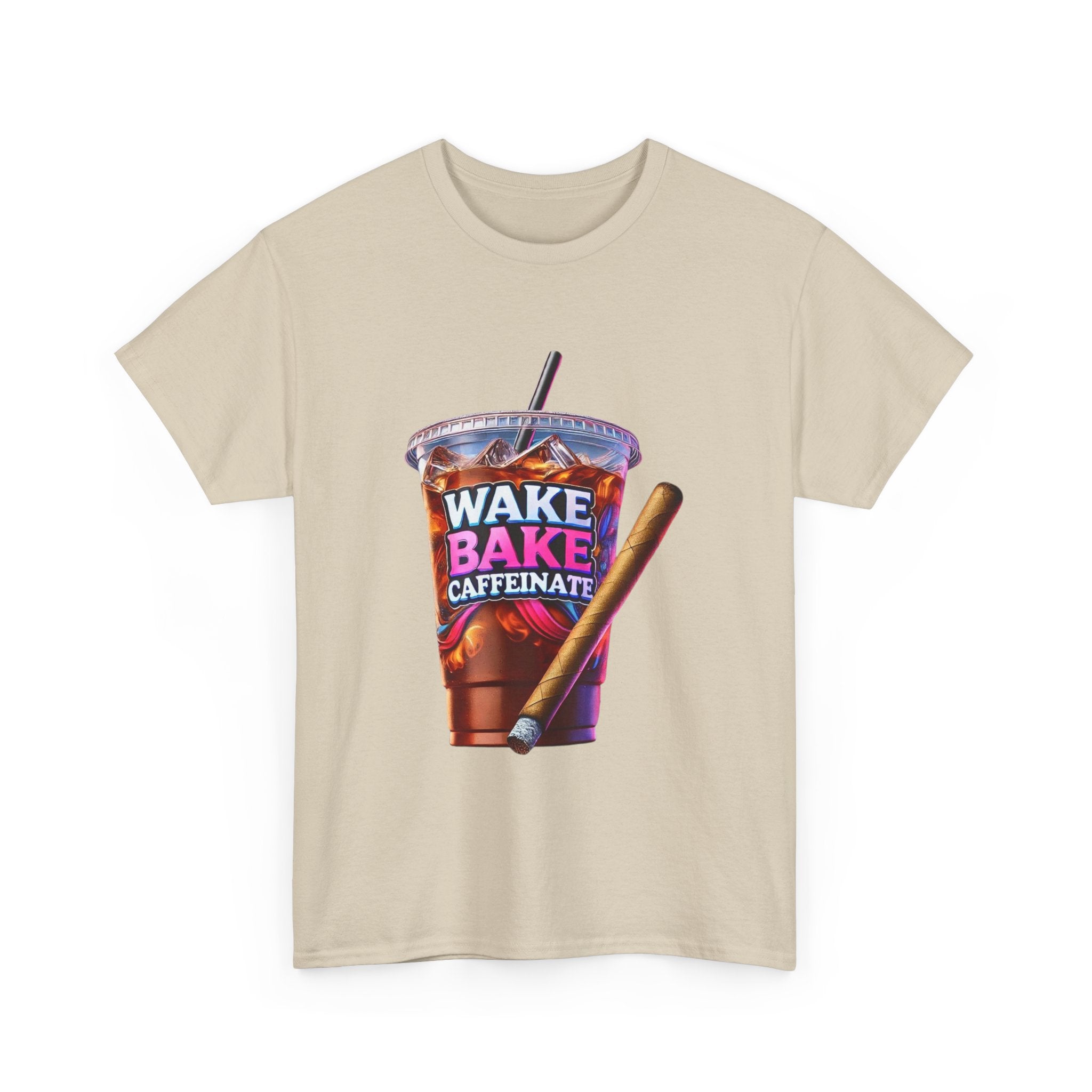 Wake and Caffeinate Unisex Heavy Cotton Tee