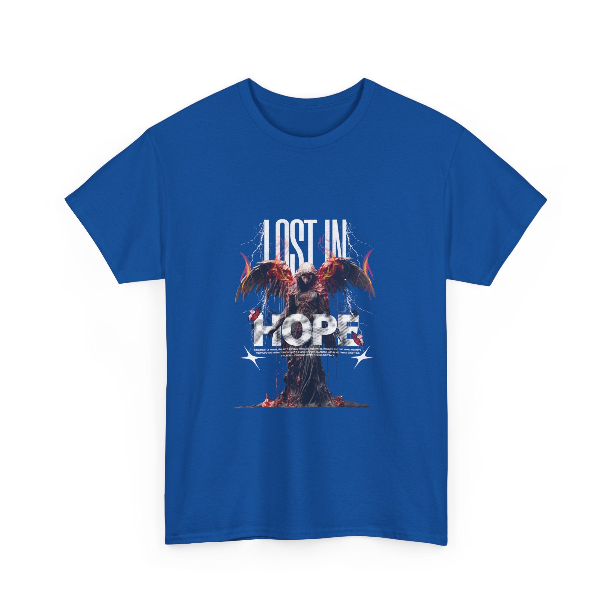 Lost in Hope Unisex Heavy Cotton Tee - Bold Graphic Tee for Inspirational Vibes