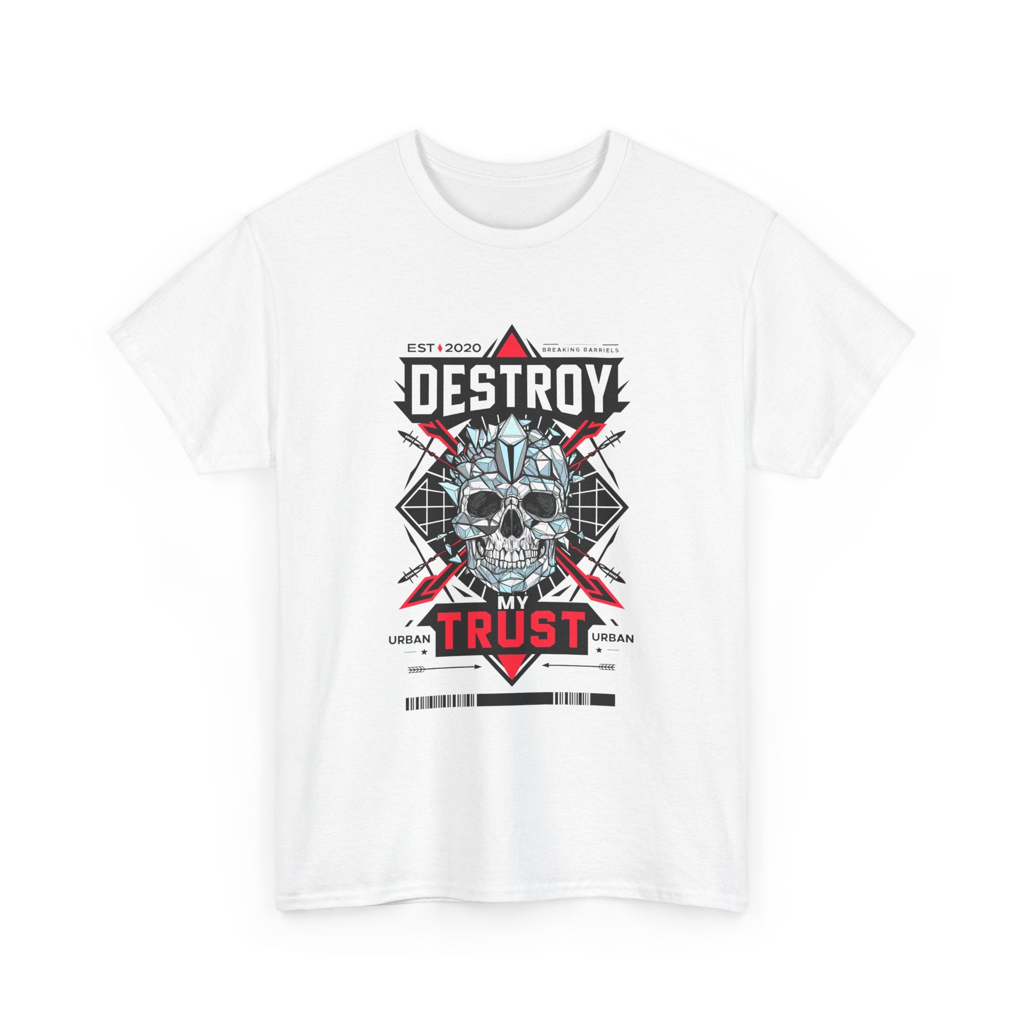 Urban Skull Graphic Tee - "DESTROY MY TRUST"