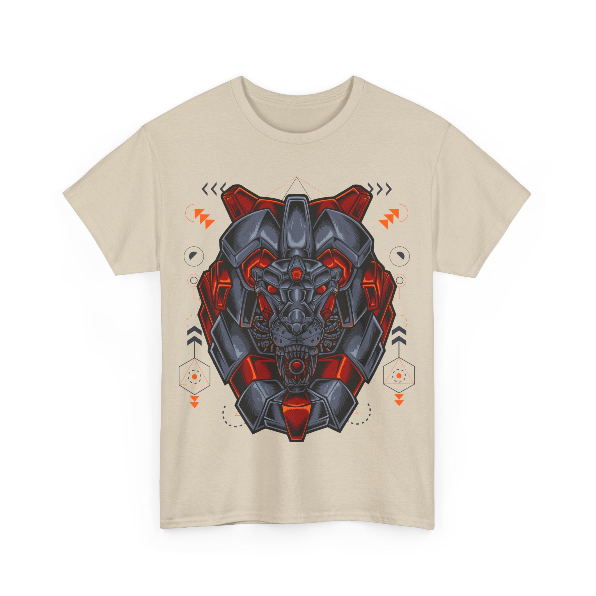 Bold Graphic Lion Unisex Heavy Cotton Tee - Streetwear Inspired
