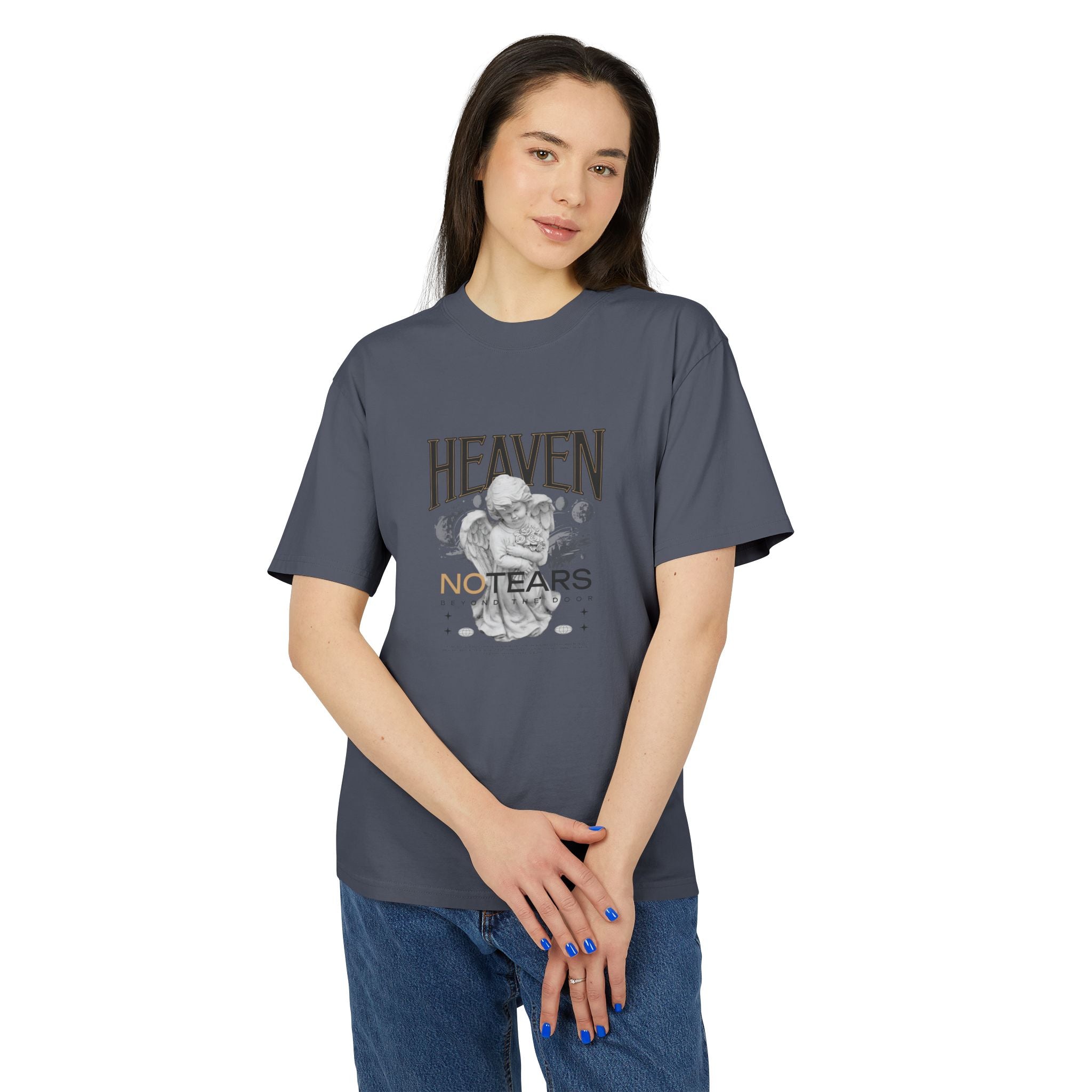 Unisex Heavy Faded Tee - Heaven No Tears Graphic T-Shirt
