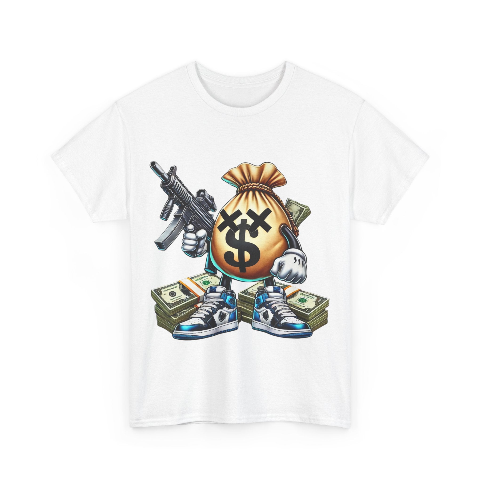 Armed Money Bag Unisex Heavy Cotton Tee