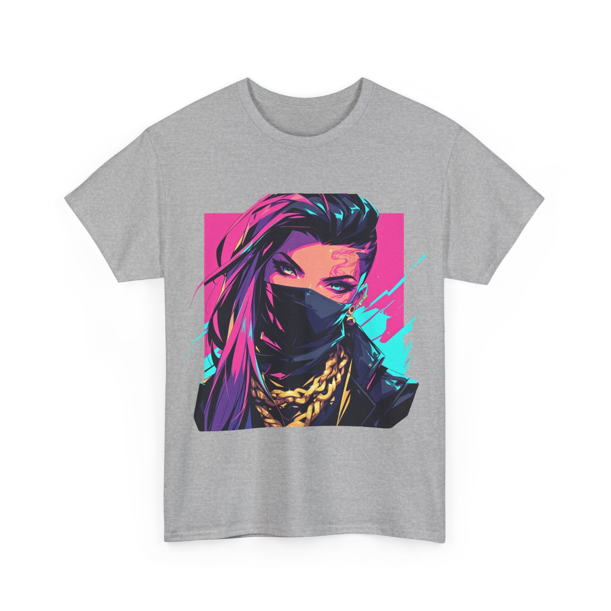 Anime Gangsta Girl Unisex Heavy Cotton Tee