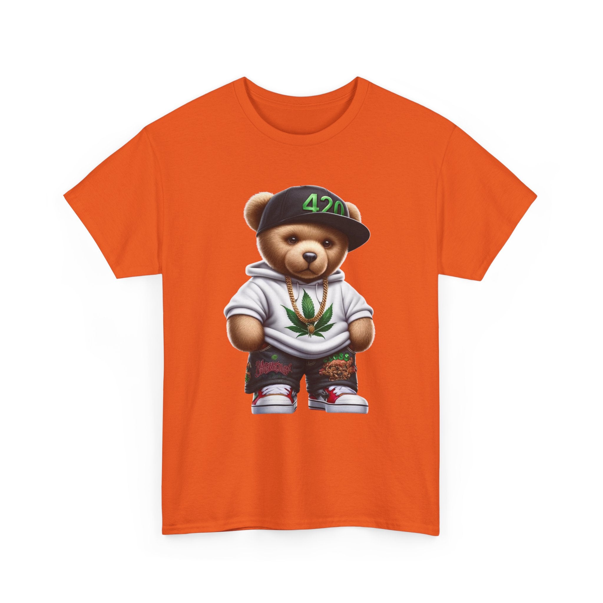 Gangsta Teddy Bear Unisex Heavy Cotton Tee