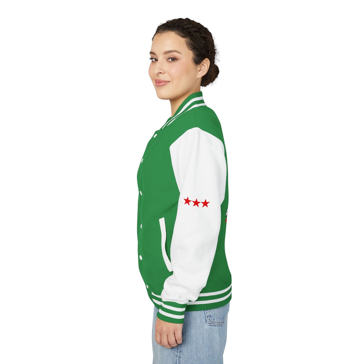 Unisex Heavyweight Letterman Jacket - Celebrate America 4th of July