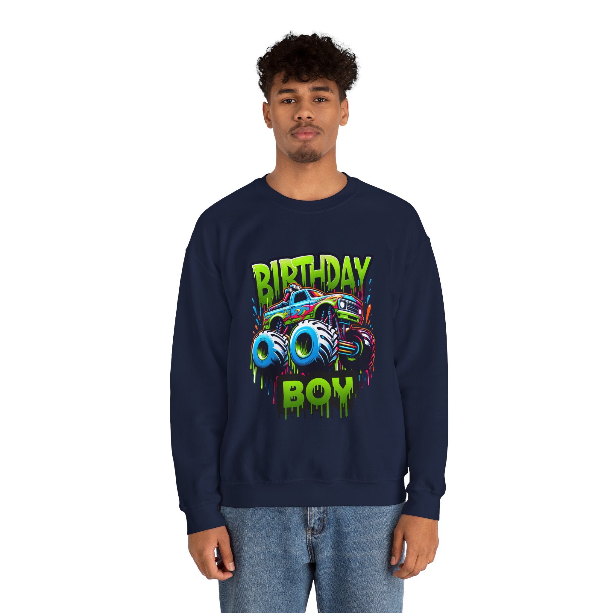 Birthday Boy Monster Truck Unisex Sweatshirt