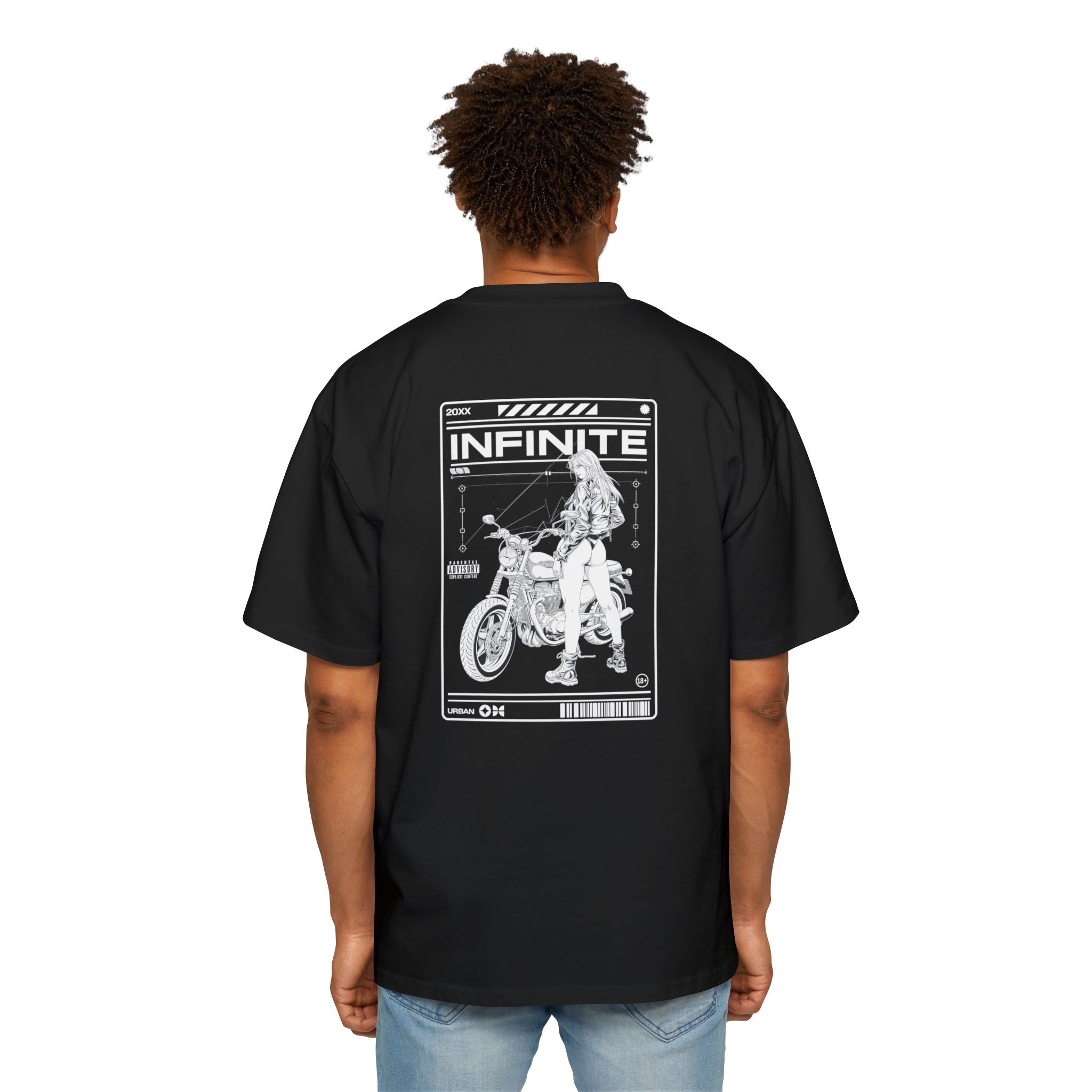 Infinite Motorcycle Graphic Oversized Tee