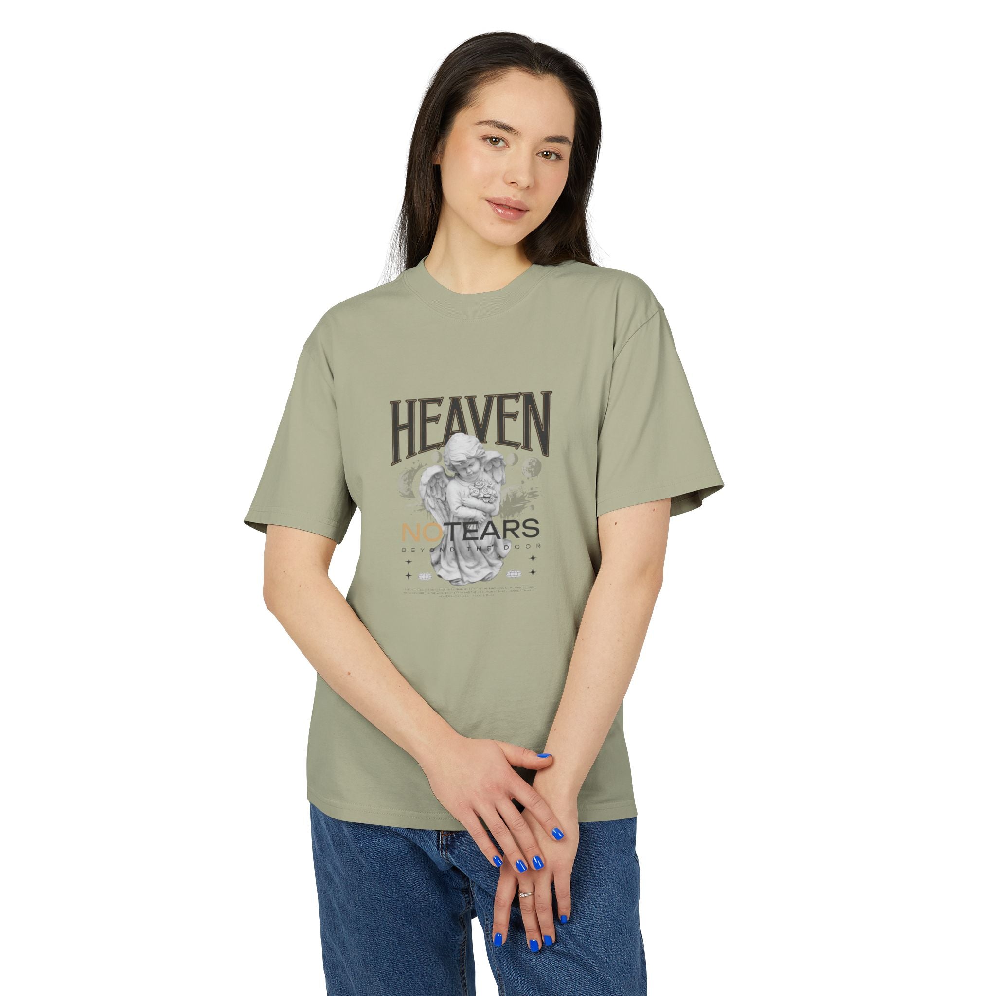 Unisex Heavy Faded Tee - Heaven No Tears Graphic T-Shirt