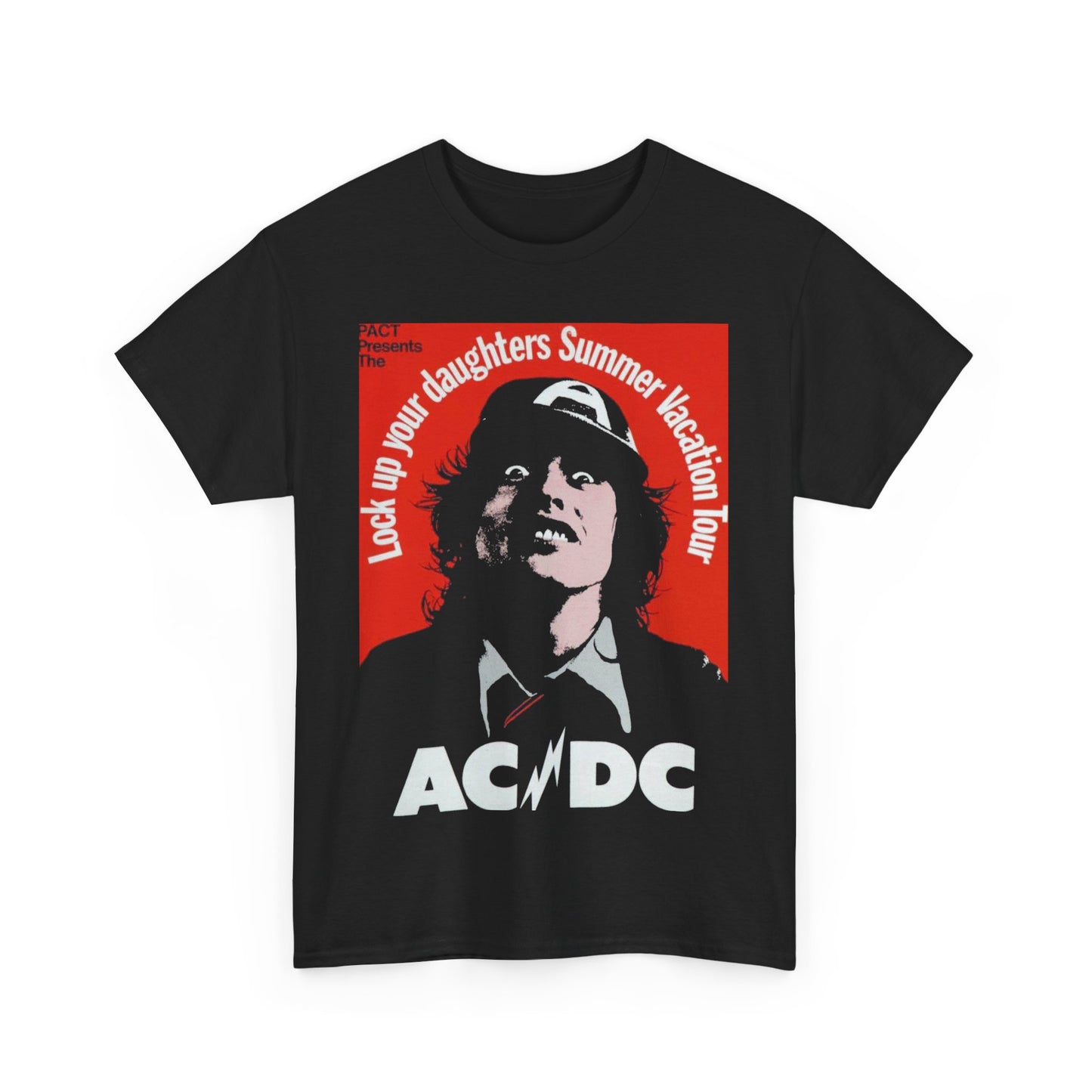 AC/DC Graphic Unisex Heavy Cotton Tee - Perfect for Rock Music Fans