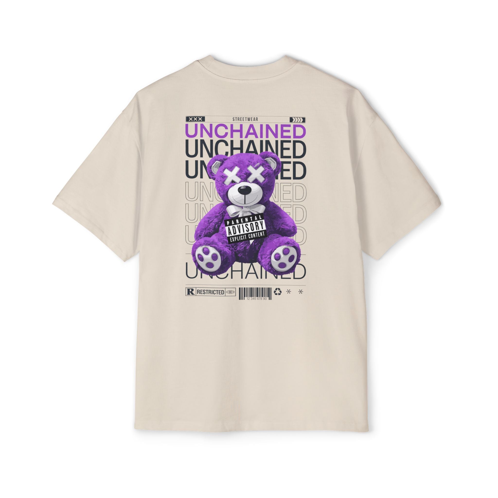Unchained Bear Graphic Tee - Oversized Streetwear T-Shirt