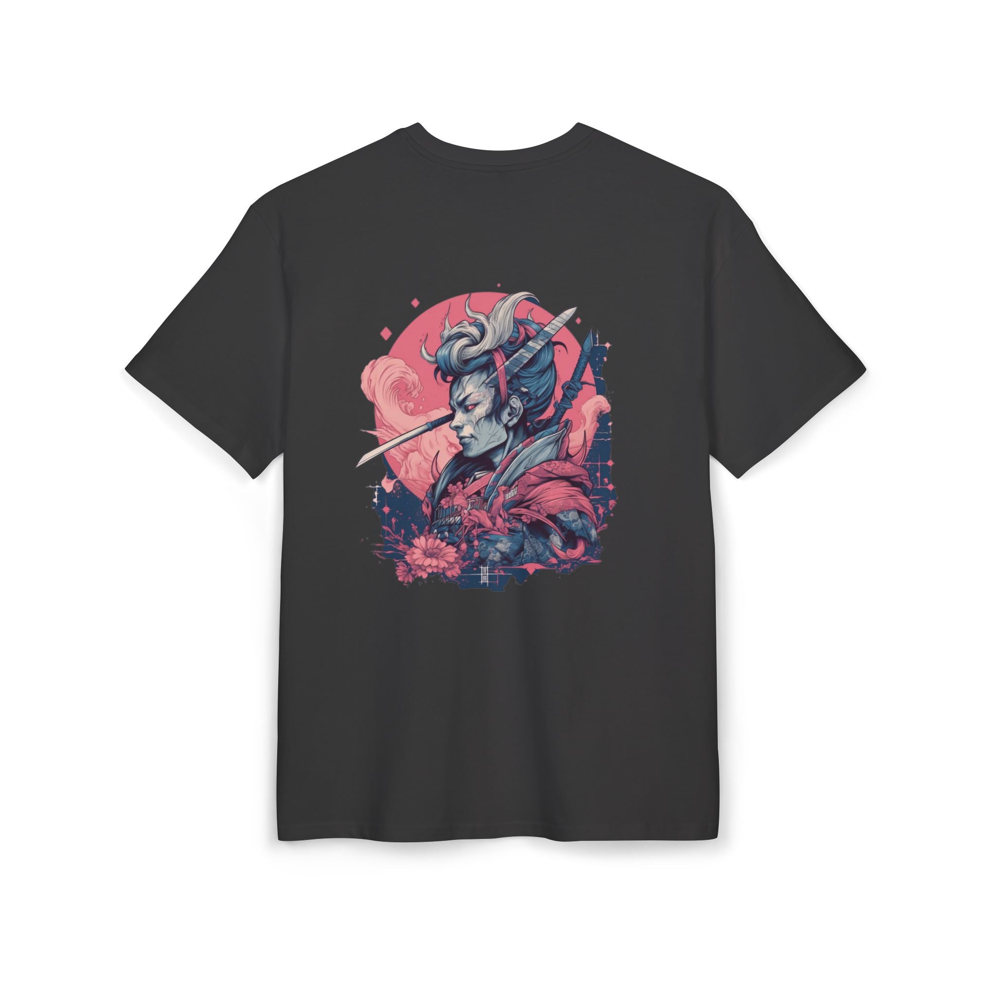 Artistic Samurai Oversize Tee - Unique Graphic T-Shirt for Anime & Manga Fans