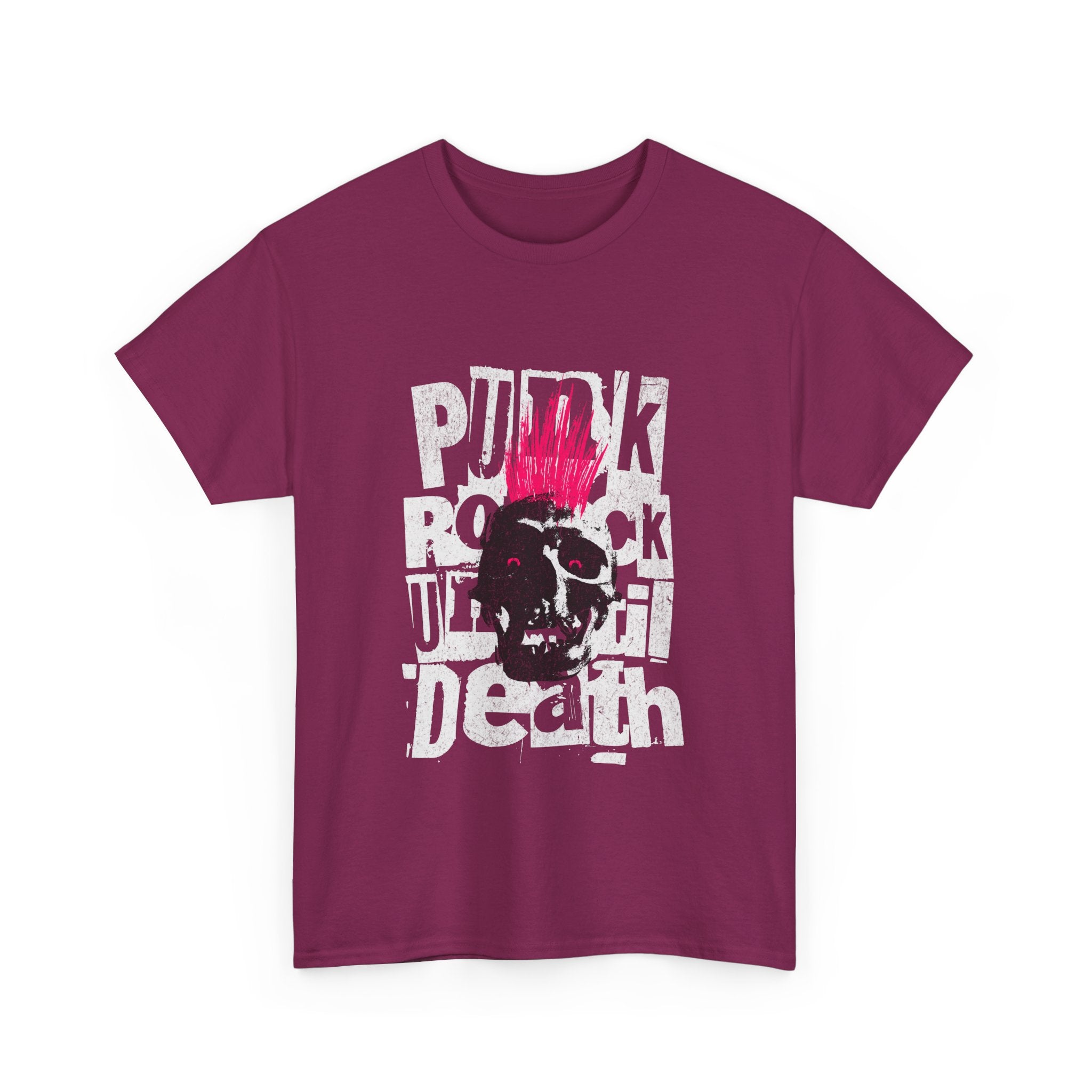 Punk Rock Until Death Unisex Heavy Cotton Tee.