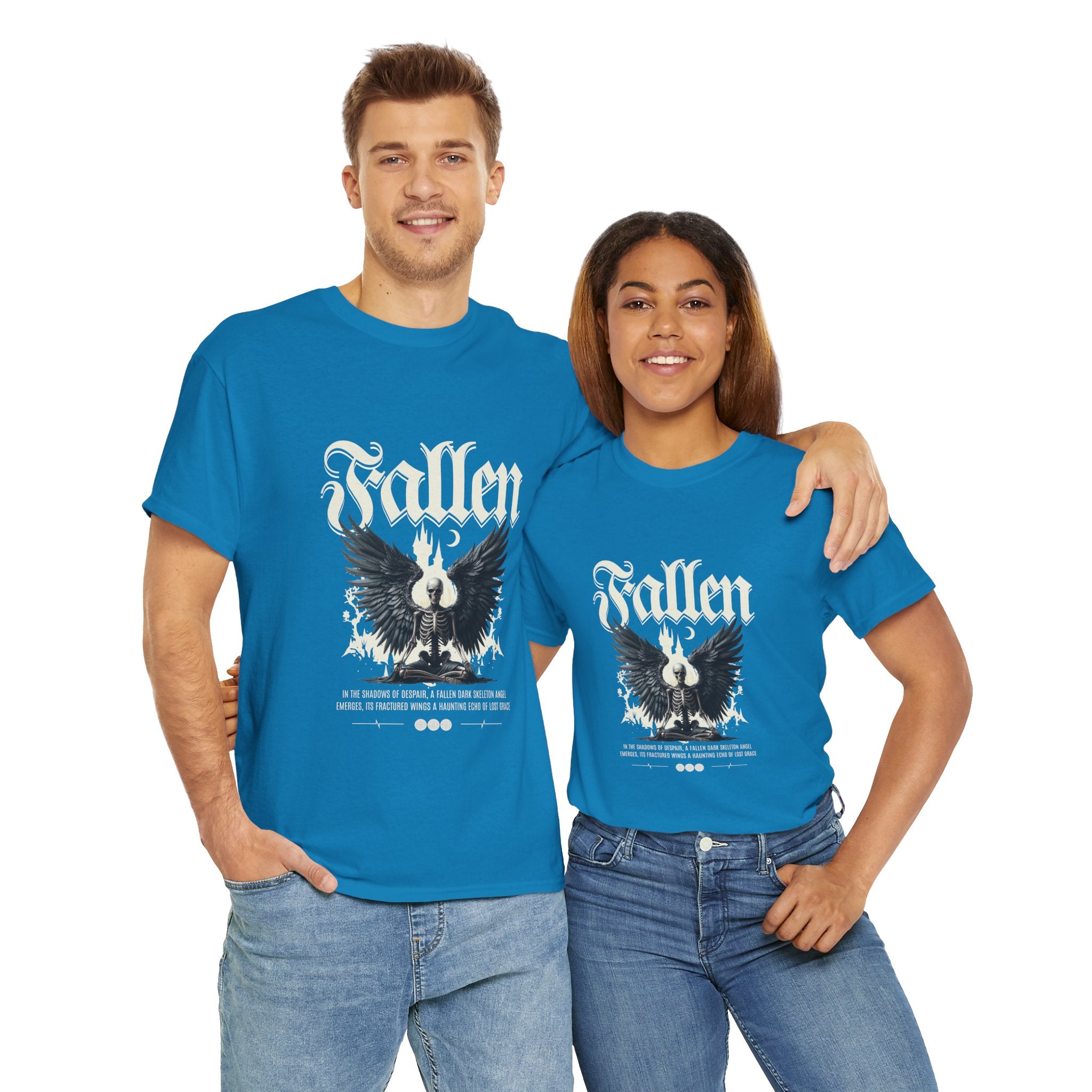 Fallen Graphic Unisex Heavy Cotton Tee - Casual Style for Music Lovers.