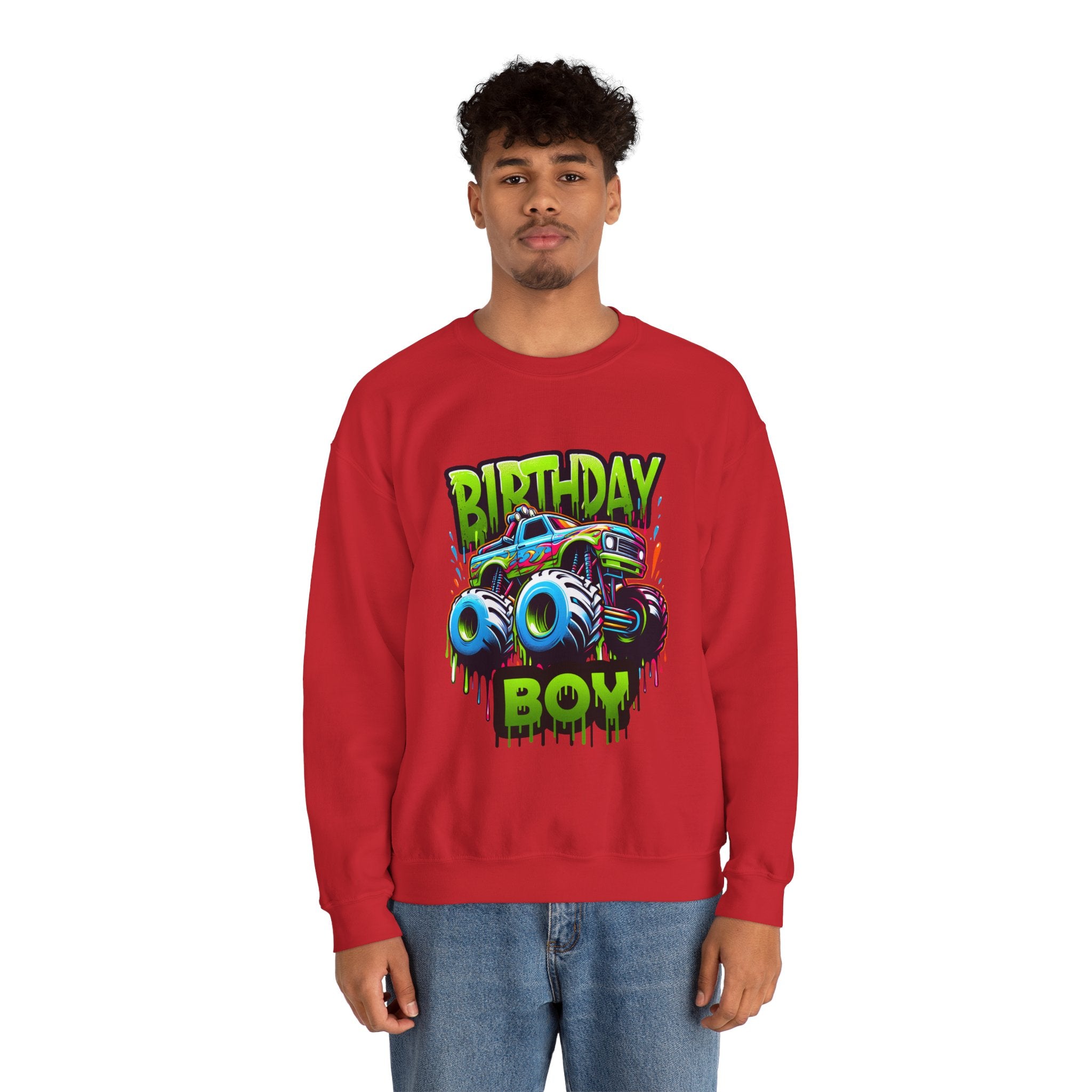 Birthday Boy Monster Truck Unisex Sweatshirt