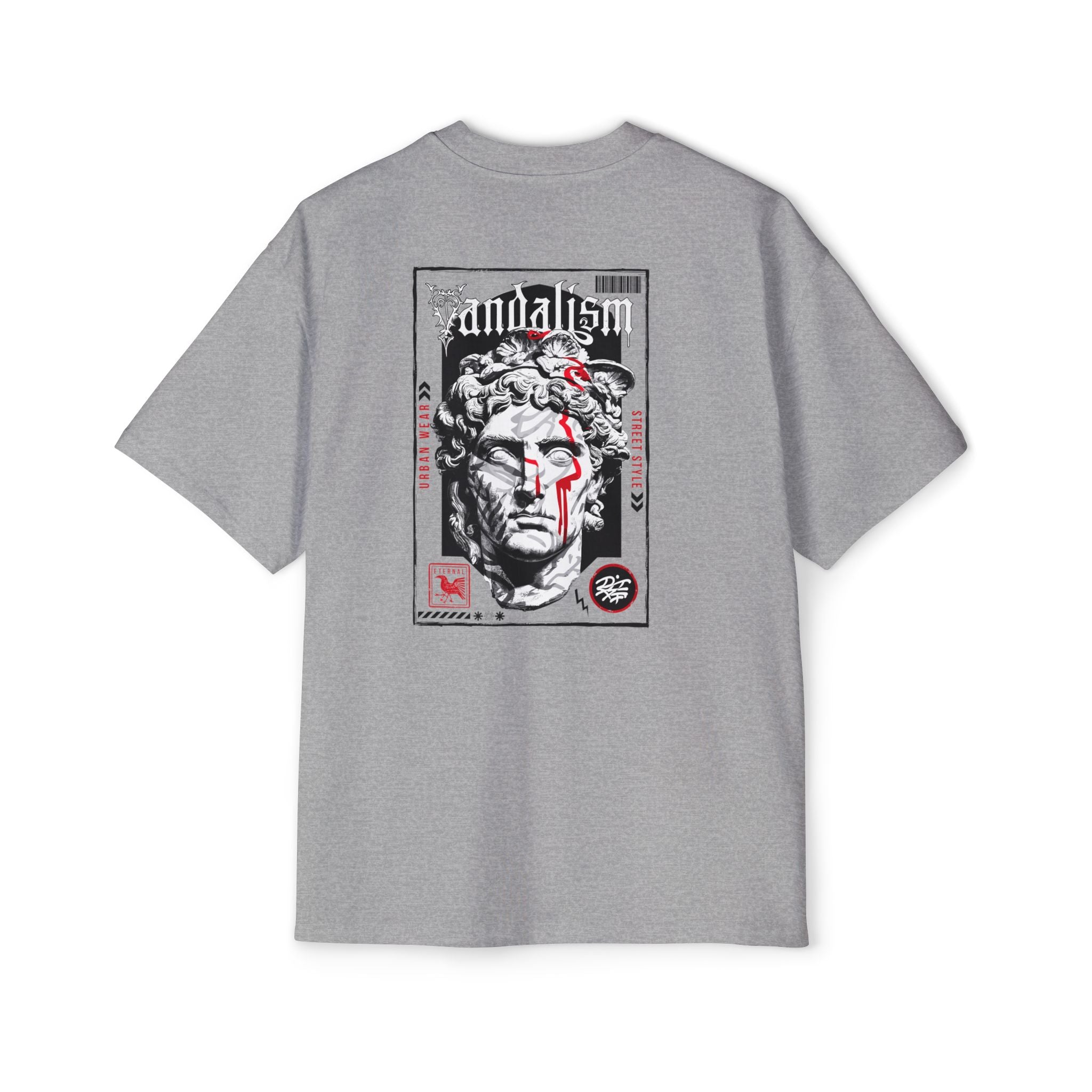 Urban Vandalism Oversized Tee - Stylish Graphic Tee for Streetwear Lovers