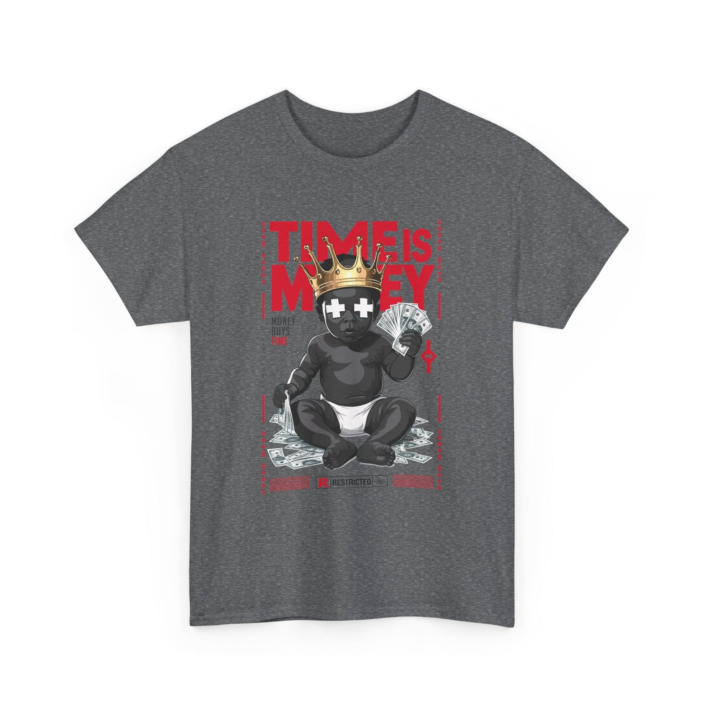 Time is Money Unisex Heavy Cotton Tee - Urban Streetwear Graphic Shirt