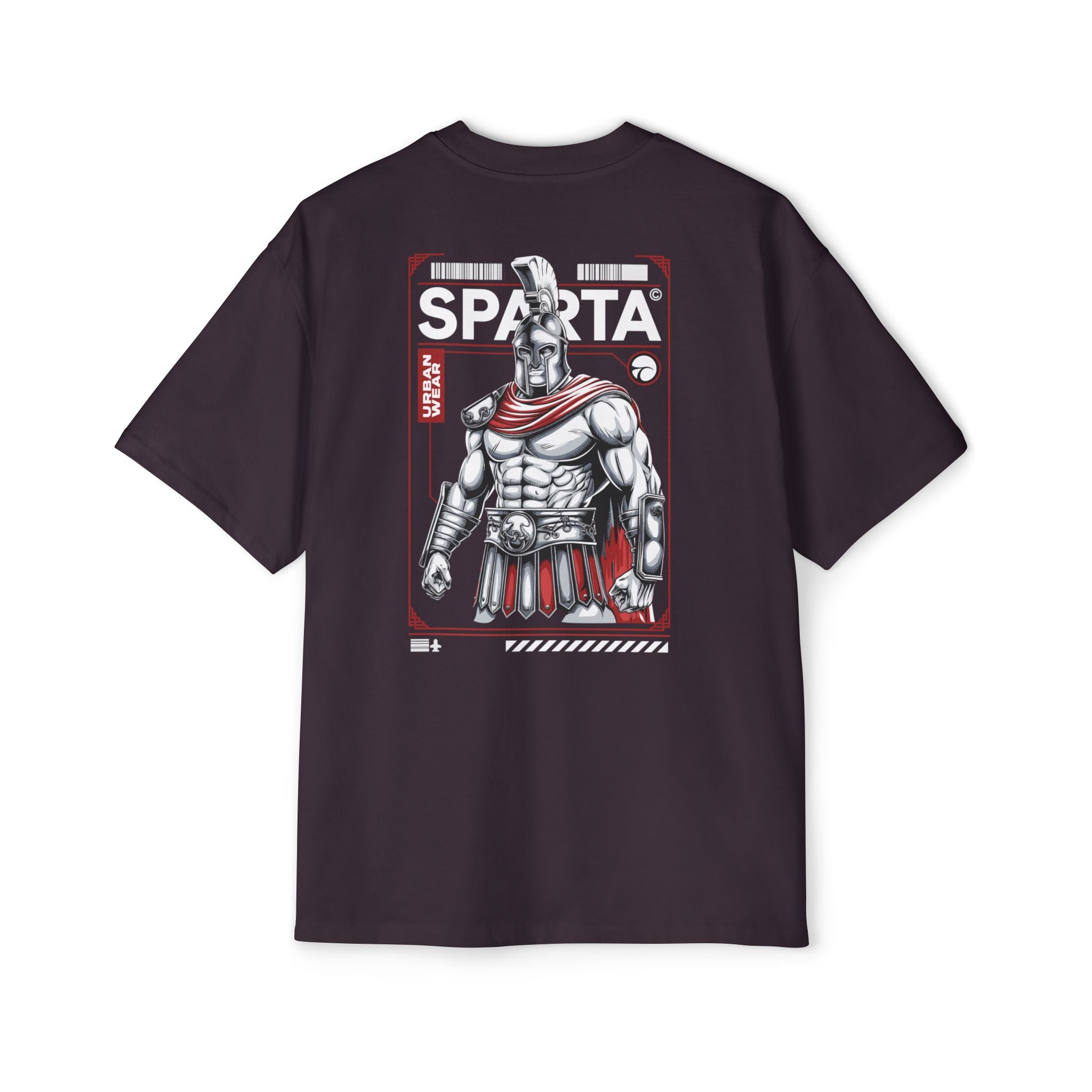 Heavy Oversized Tee - Sparta Graphic T-Shirt for Casual Style