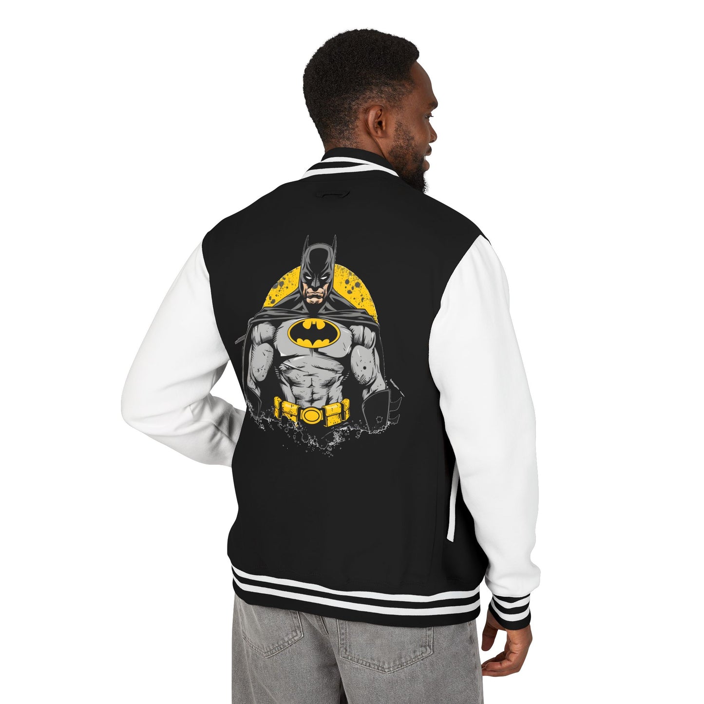 Unisex Batman Heavyweight Letterman Jacket - Classic & Stylish Outerwear
