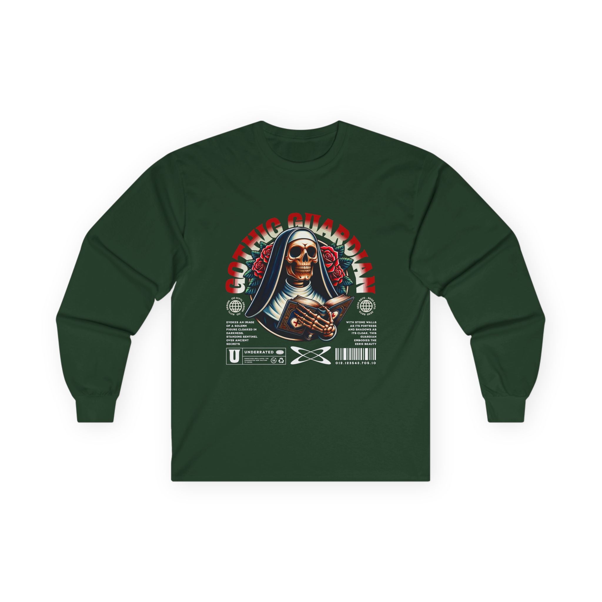Gothic Sister Long Sleeve Tee - Unisex Cotton Graphic T-Shirt.