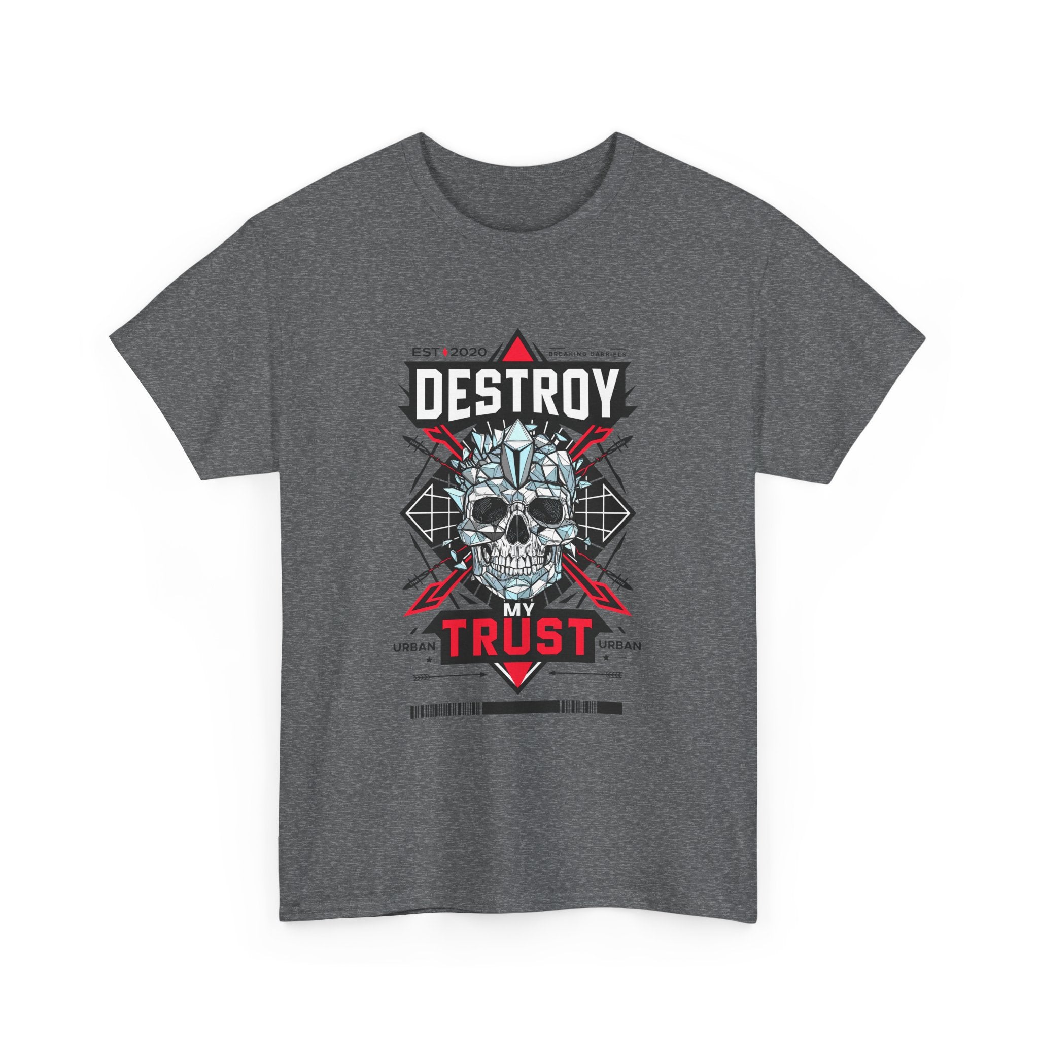 Urban Skull Graphic Tee - "DESTROY MY TRUST"