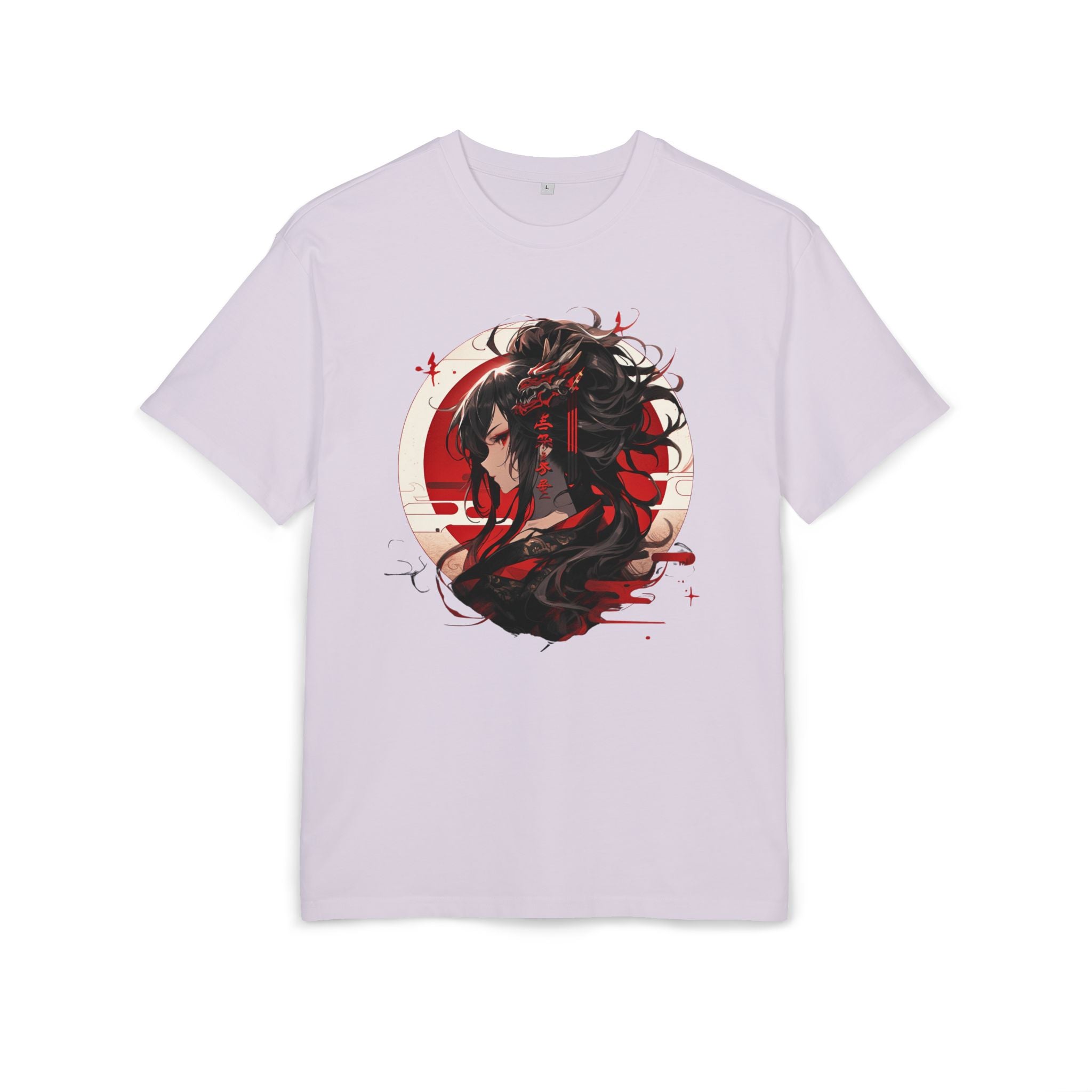 Anime Dragon Girl Unisex Heavy Oversize Tee