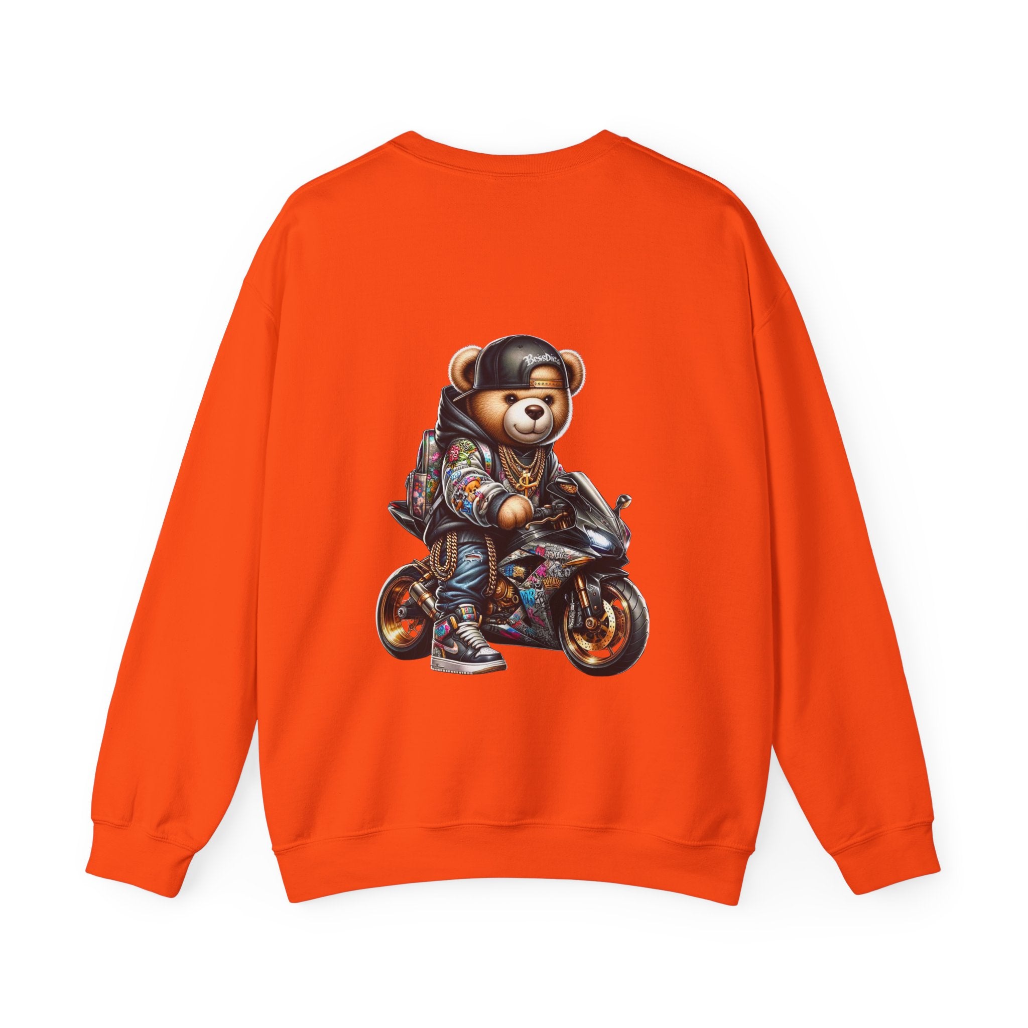 Gangsta Biker Teddy Bear Unisex Sweatshirt