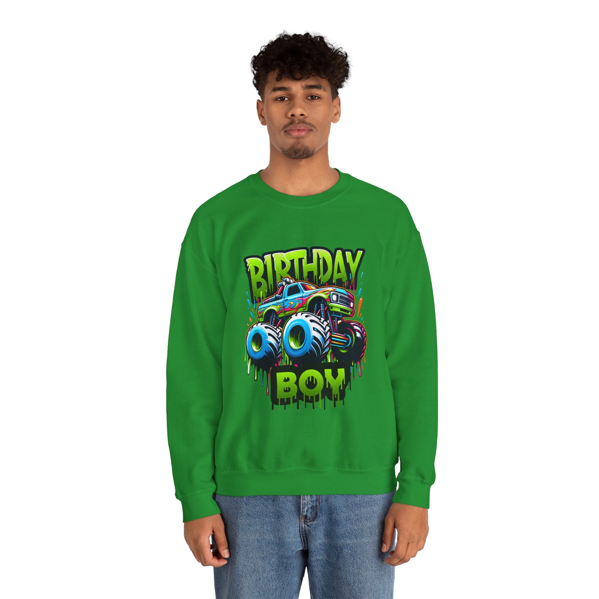 Birthday Boy Monster Truck Unisex Sweatshirt