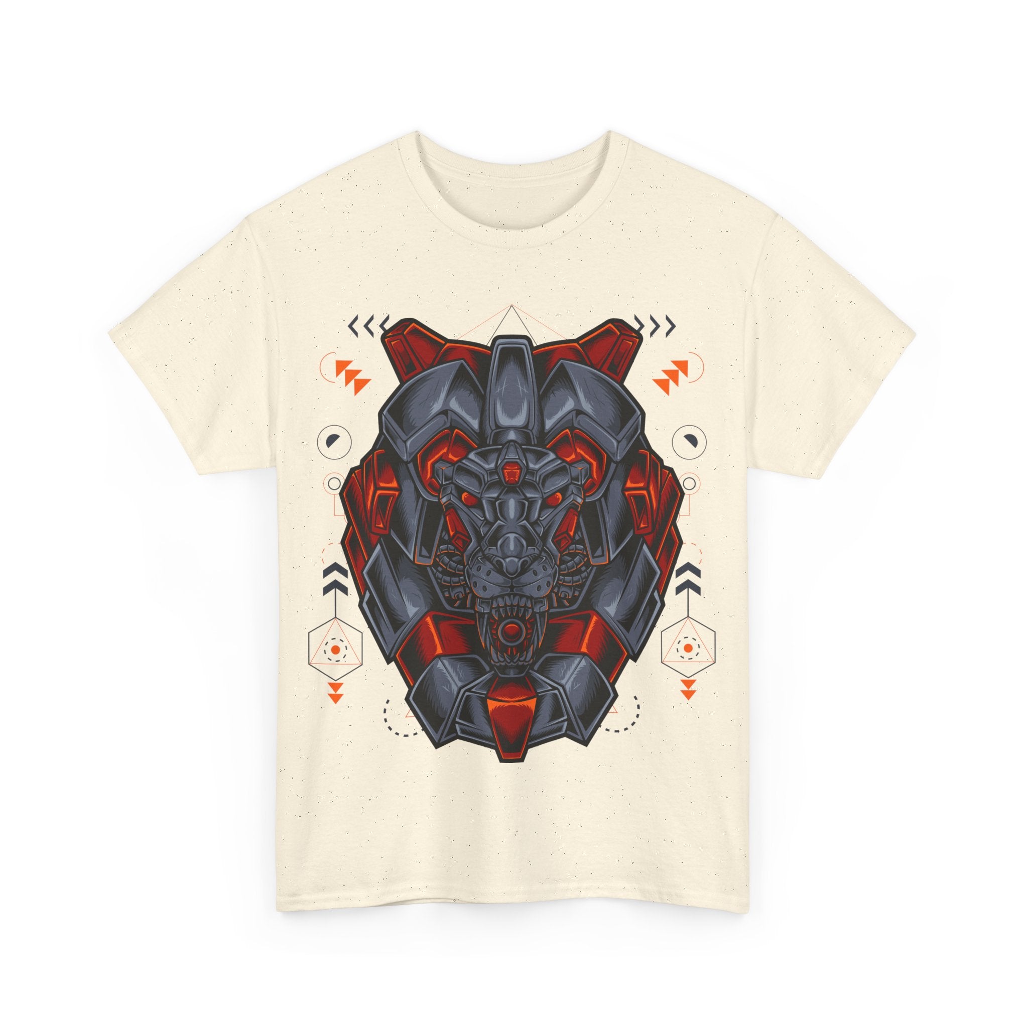 Bold Graphic Lion Unisex Heavy Cotton Tee - Streetwear Inspired
